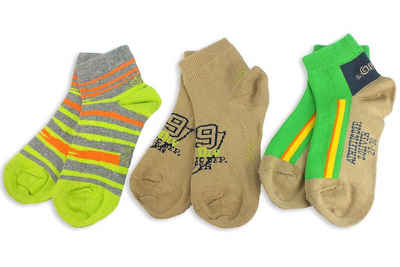 s.Oliver Sneakersocken S21114 (Set, 3-Paar, 3 Paar) Kinder Sneaker-Socken, Jungen & Mädchen Quarter-Sneakersocken