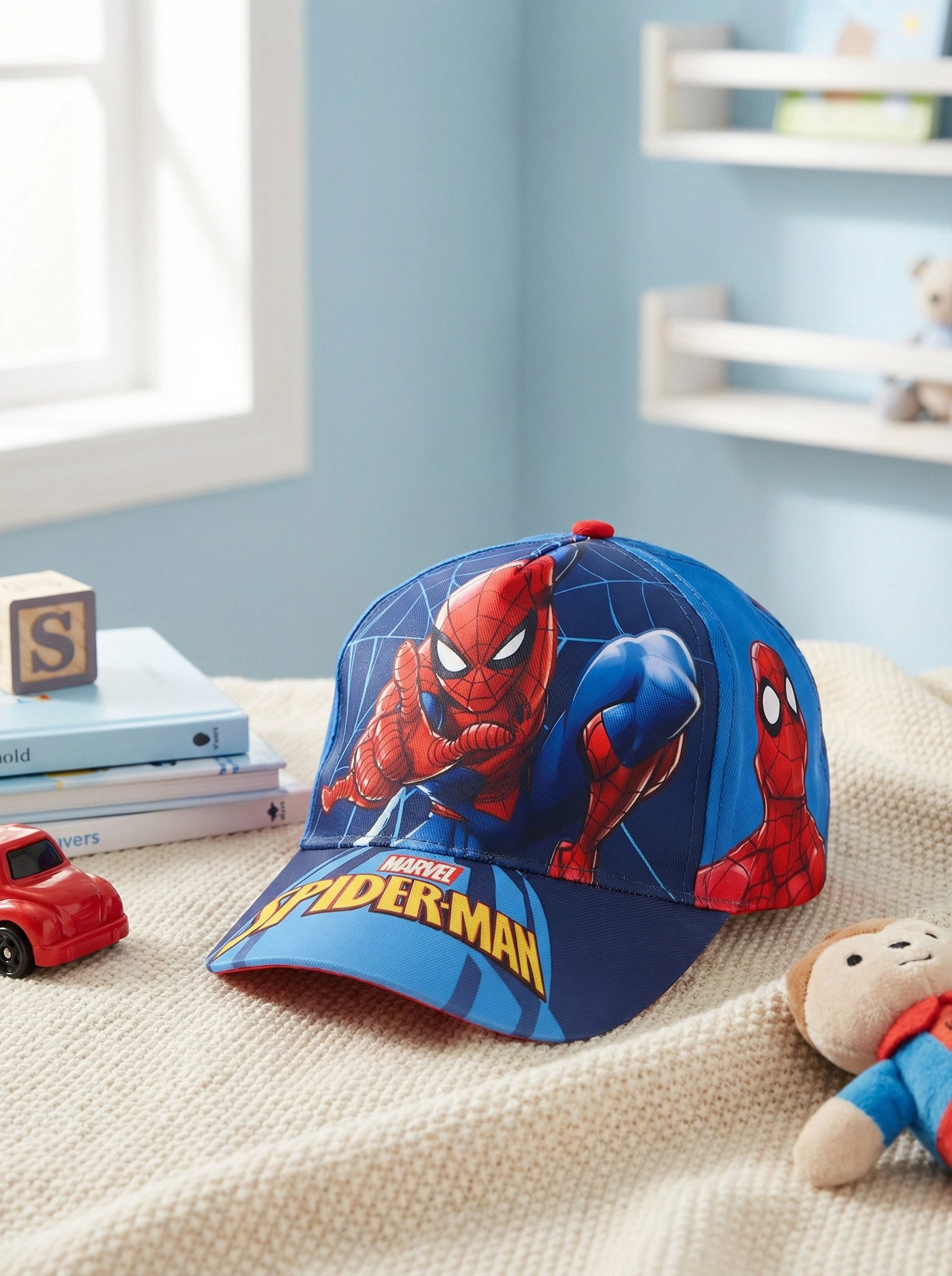 MARVEL Baseball Cap Marvel Spiderman Kinder Jungen Basecap Baseball Kappe Mütze Gr. 52 bis 54