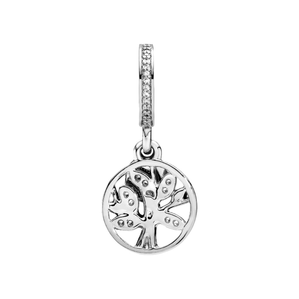 Pandora Charm-Einhänger 791728, Baum, Familie, Zirkonia