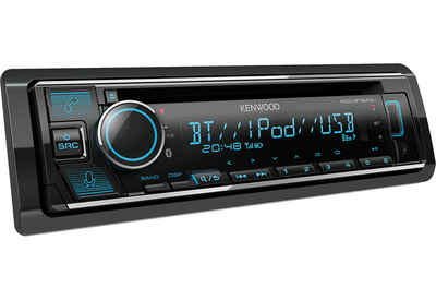 Kenwood CD USB Autoradio grün für Suzuki Wagon R+DIN Blende charcoal+ISO Adapter