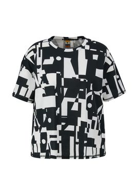 QS Kurzarmshirt T-Shirt mit All-over-Print