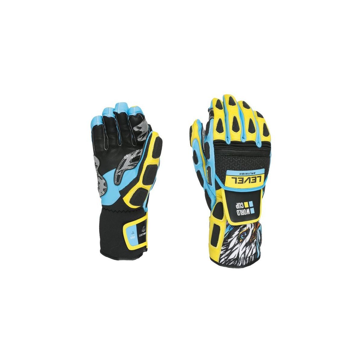 Level Skihandschuhe Worldcup CF Hochwertiger, wasserdichter Handschuh mit Custom Fit und maximalem