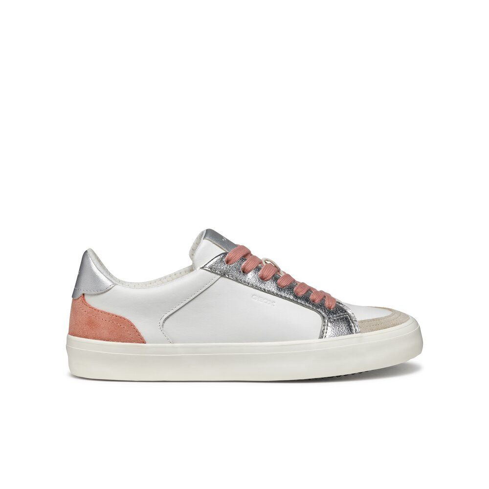 Geox - D EMMELENY E - Weiß Schnürschuh