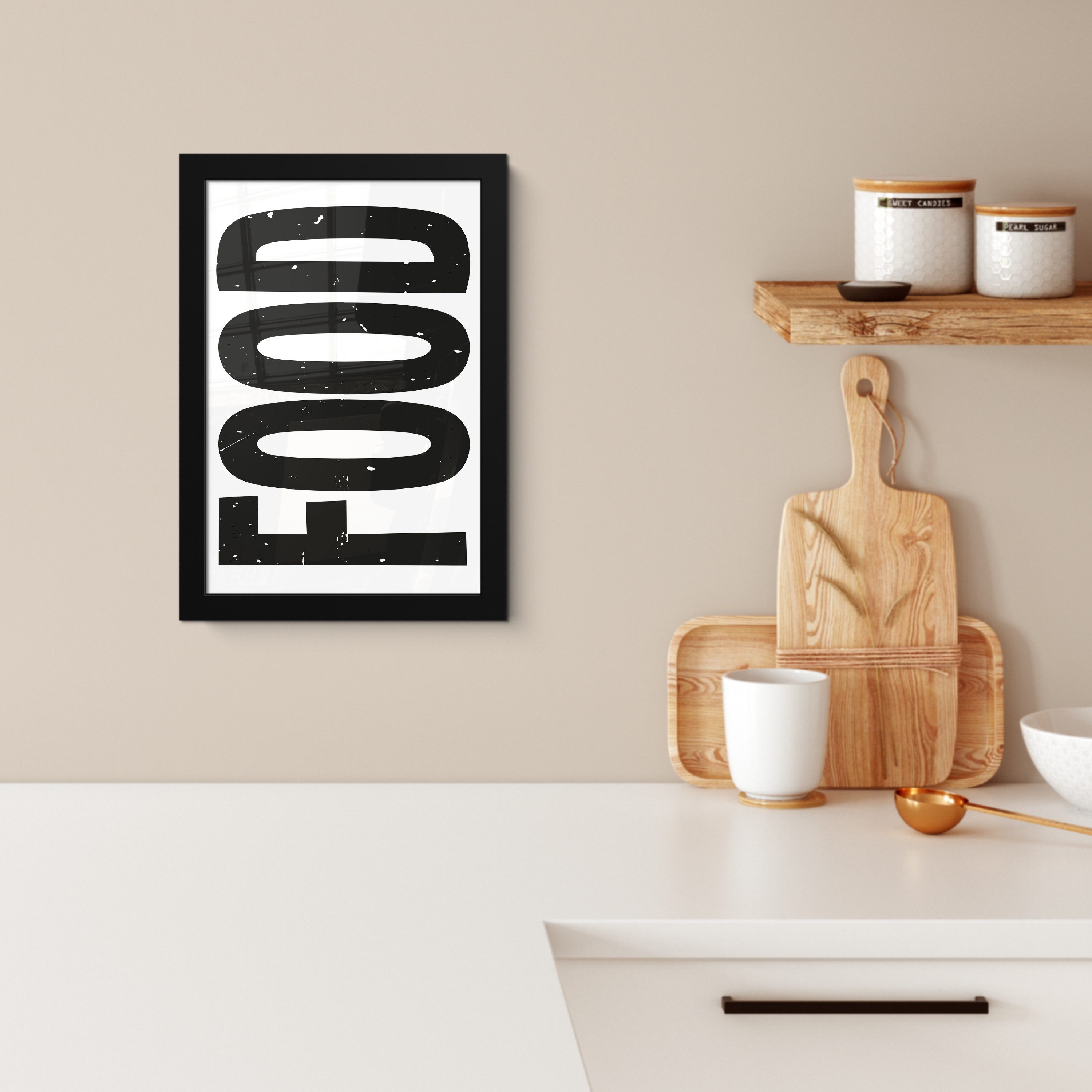 MuchoWow Poster Lebensmittel - Schwarz - günstig online kaufen