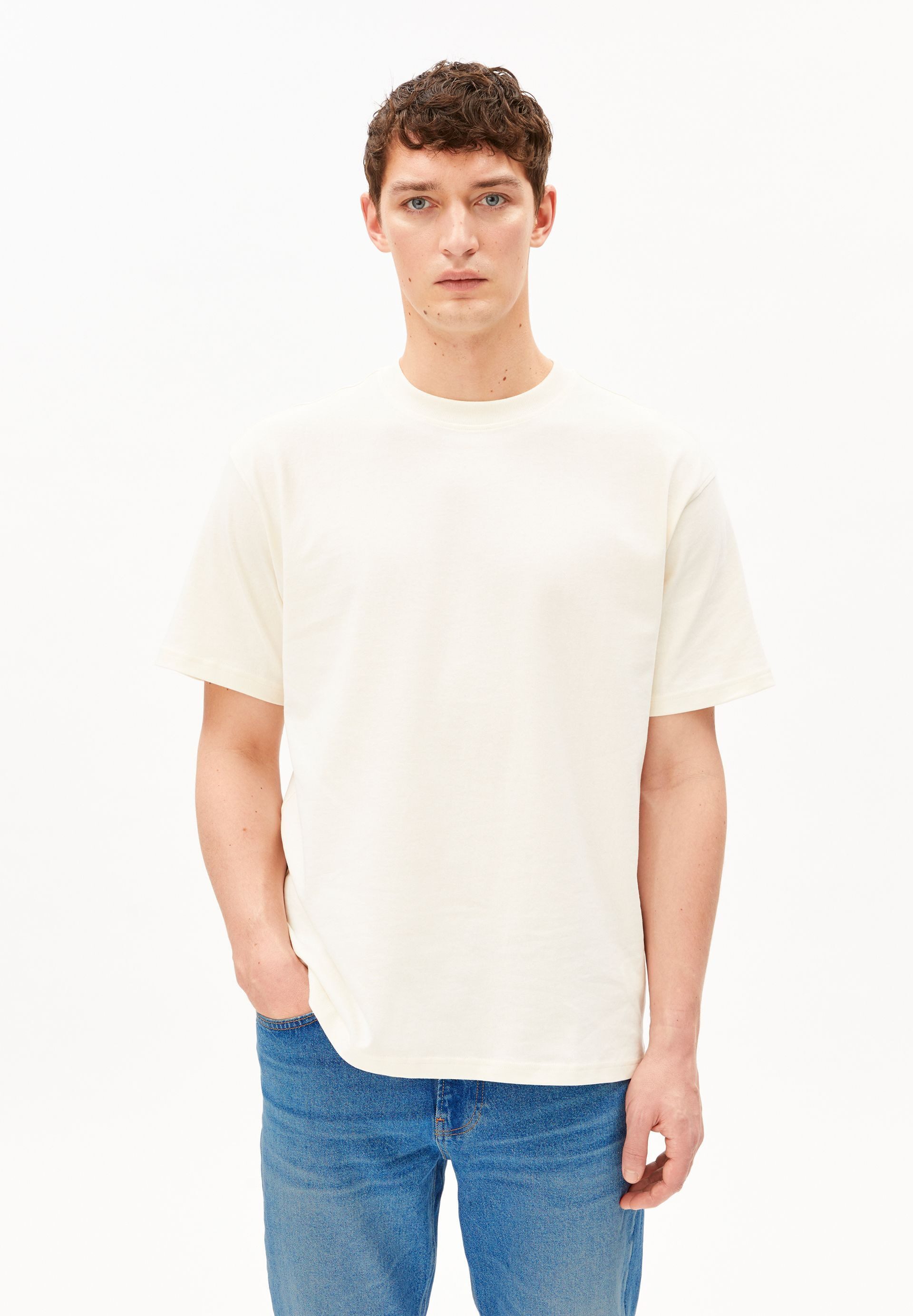 Armedangels T-Shirt MAARKOS T-Shirt aus Baumwoll-Mix Relaxed Fit