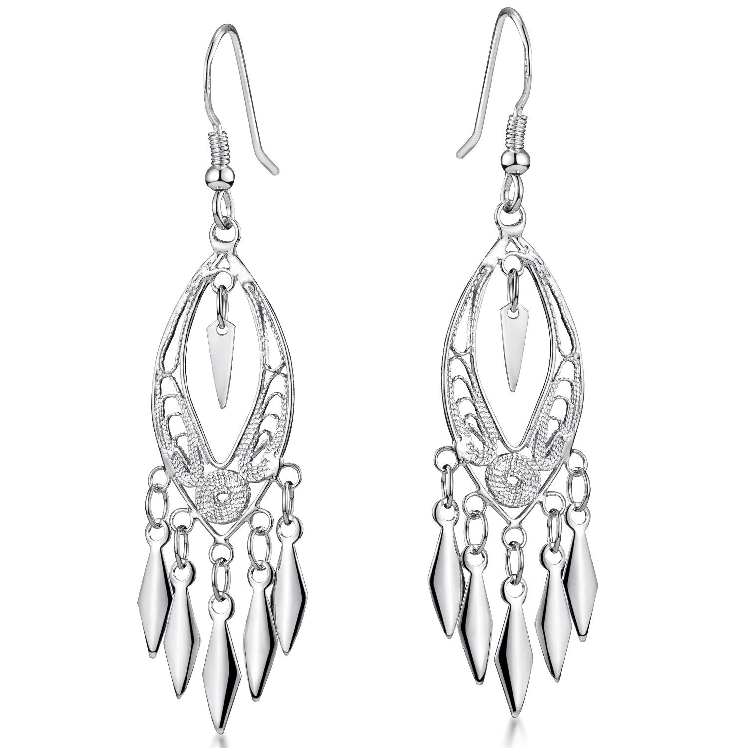 Materia Paar Ohrhänger Damen Ohrringe Orientalisch SO-222, 925 Sterling Sil günstig online kaufen