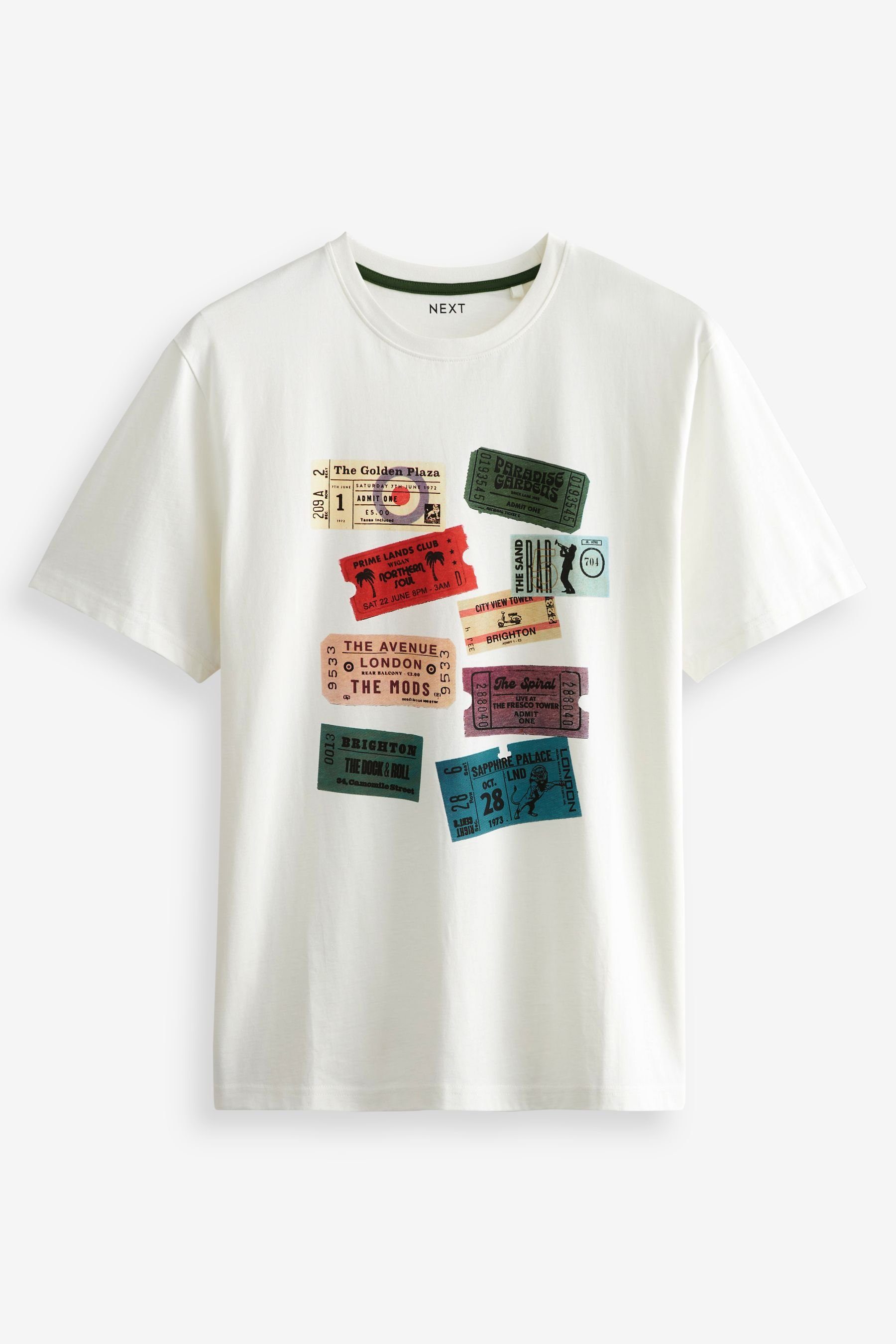 T-Shirt mit Next Print-Shirt (3-tlg) Mix Music Print