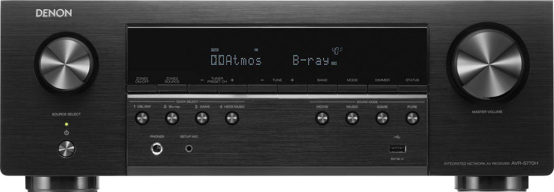 Denon AVR-S770H AV-Receiver 7.2 (Bluetooth, LAN (Ethernet), WLAN)
