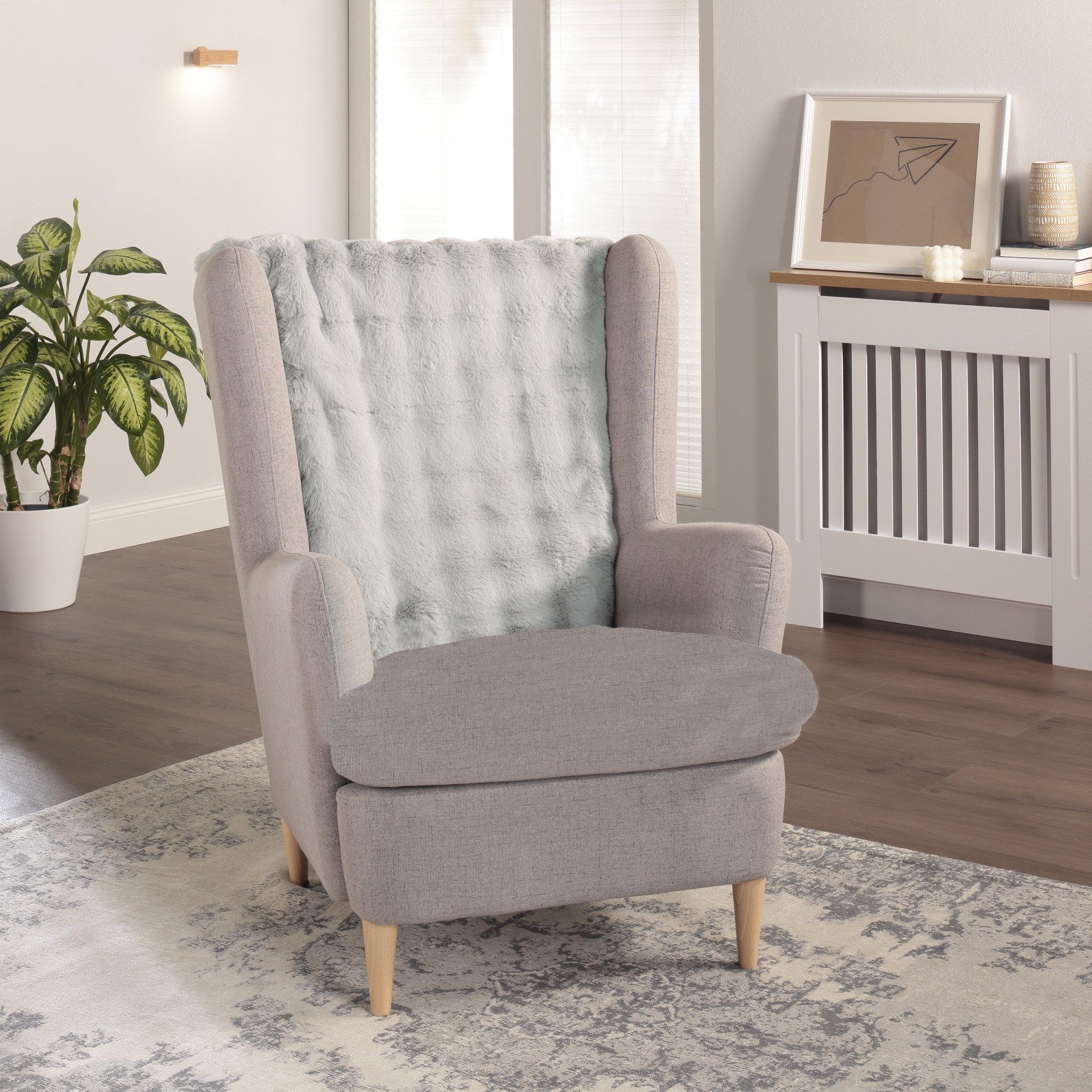 Delindo Lifestyle Sesselschoner Kuscheliger Webpelt Sesselschoner/Sofaschon günstig online kaufen