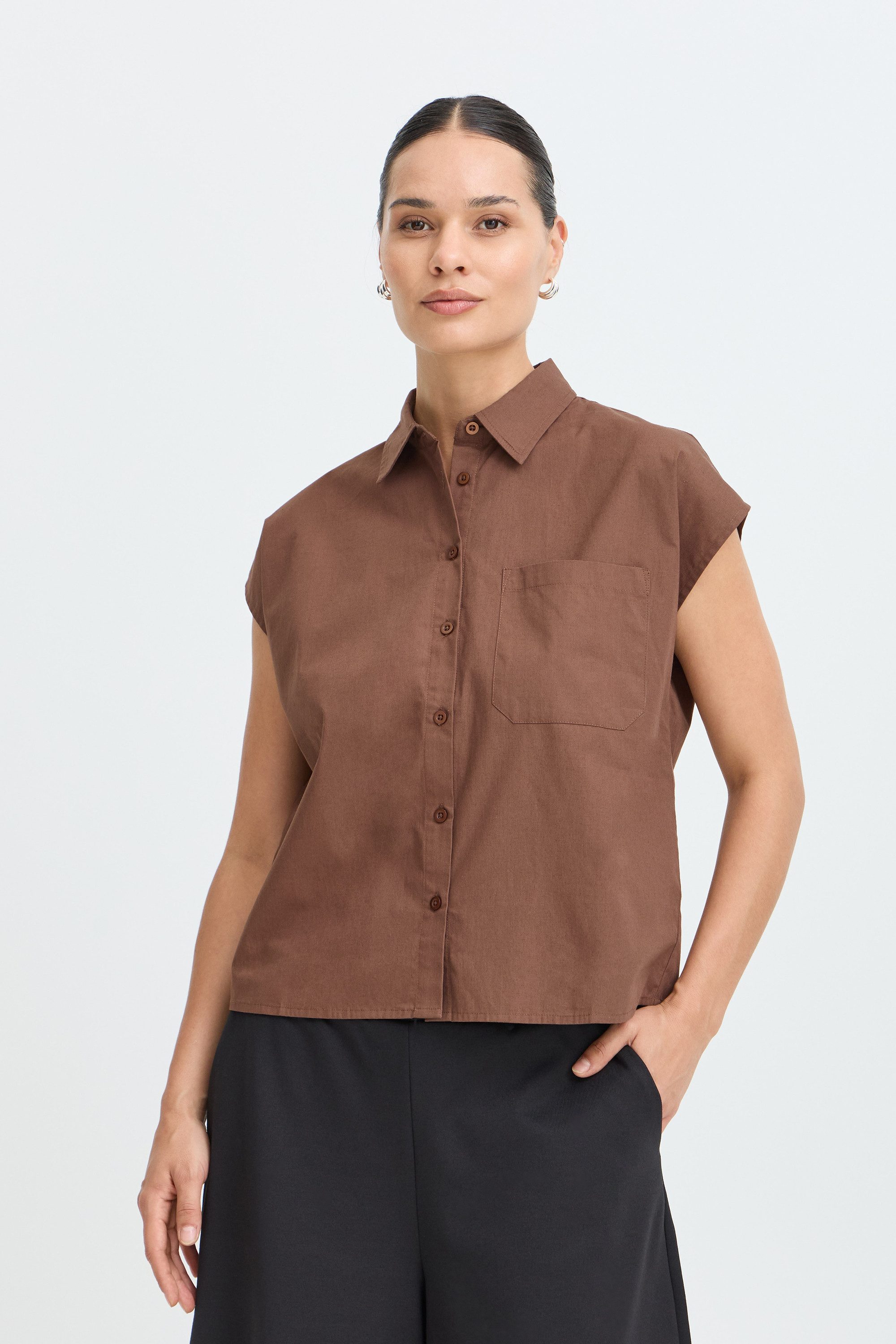 ICHI Blusentop Bluse ärmellos IHFANTY