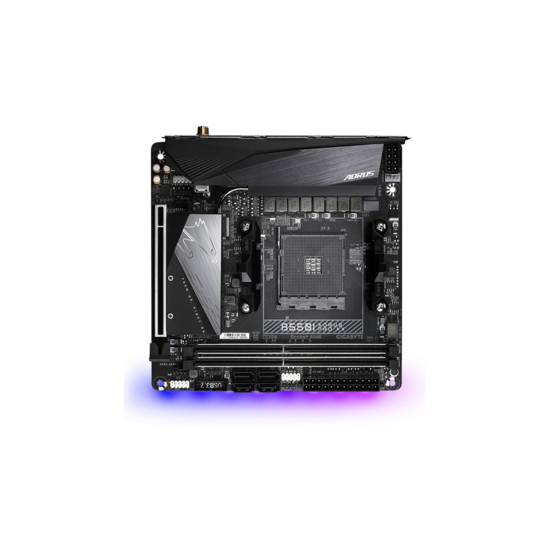 Gigabyte B550I AORUS PRO AX Mainboard – AMD Ryzen 5000 CPUs, 8 Phasen VRM, bis Mainboard