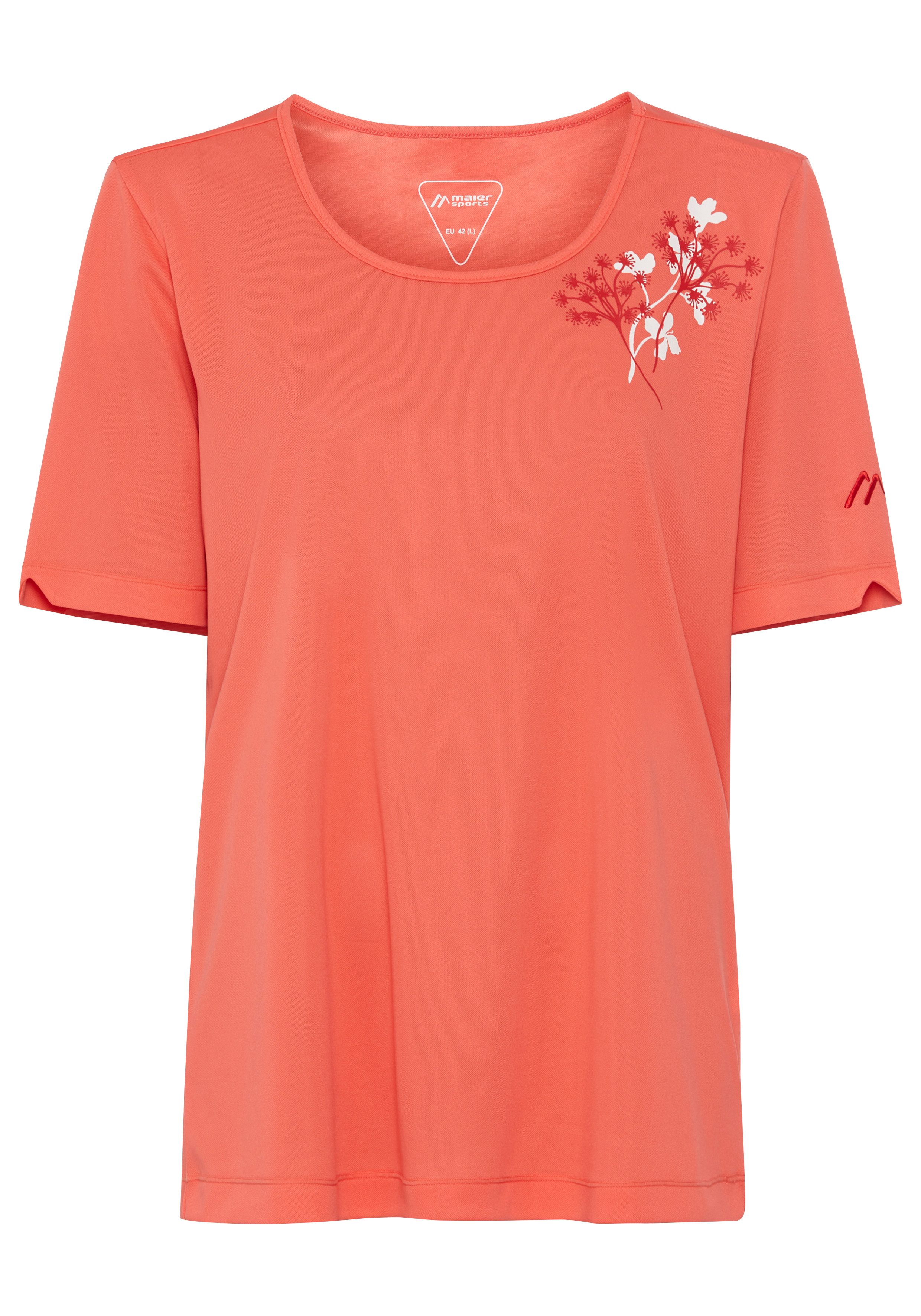 Maier Sports T-Shirt Kurzarm, mit Rundhalsausschnitt, atmungsaktiv, schnell trocknend – Bild 5 von 5