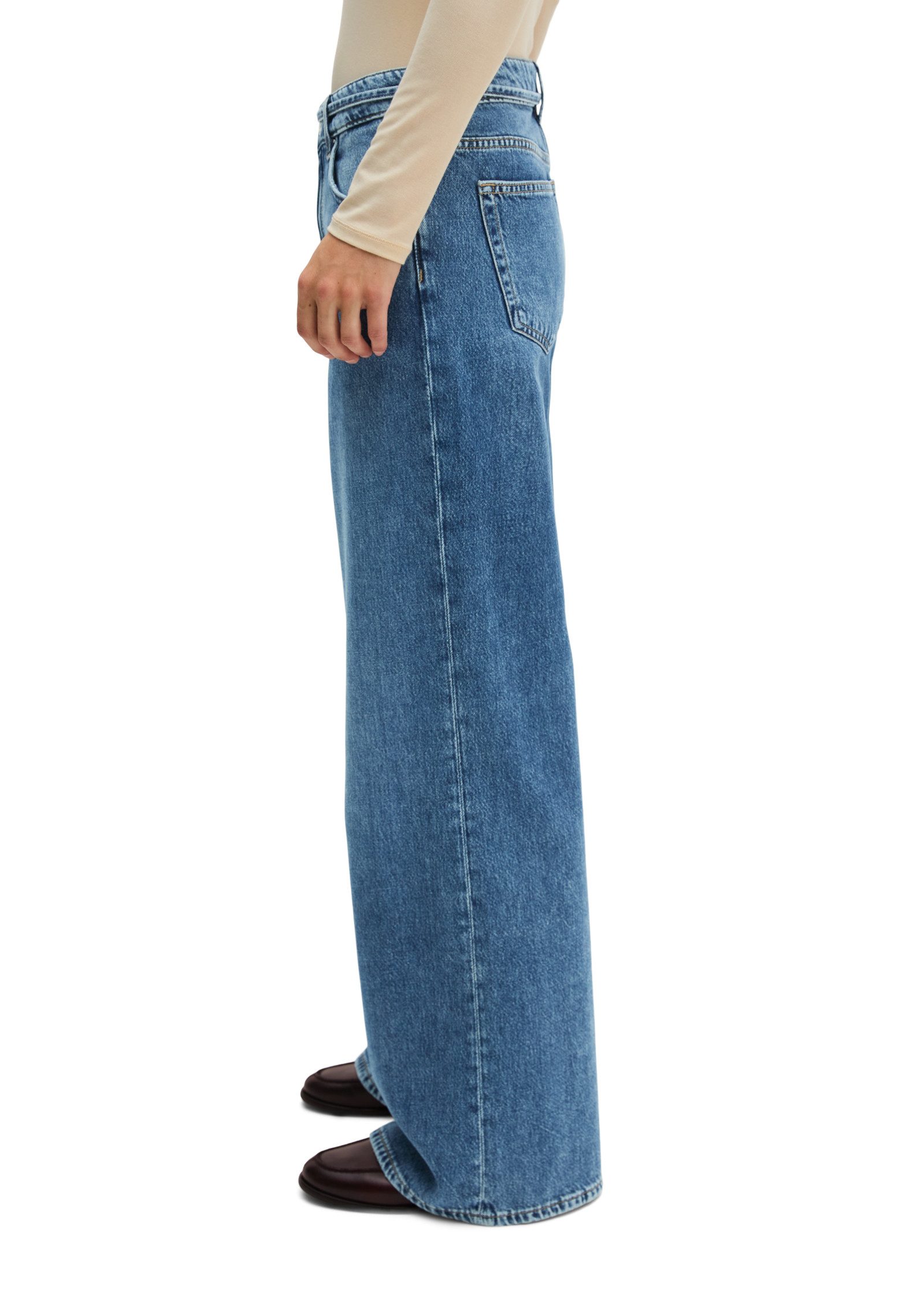Marc O'Polo Weite Jeans aus Rigid Denim ohne Elasthan – Bild 2 von 5