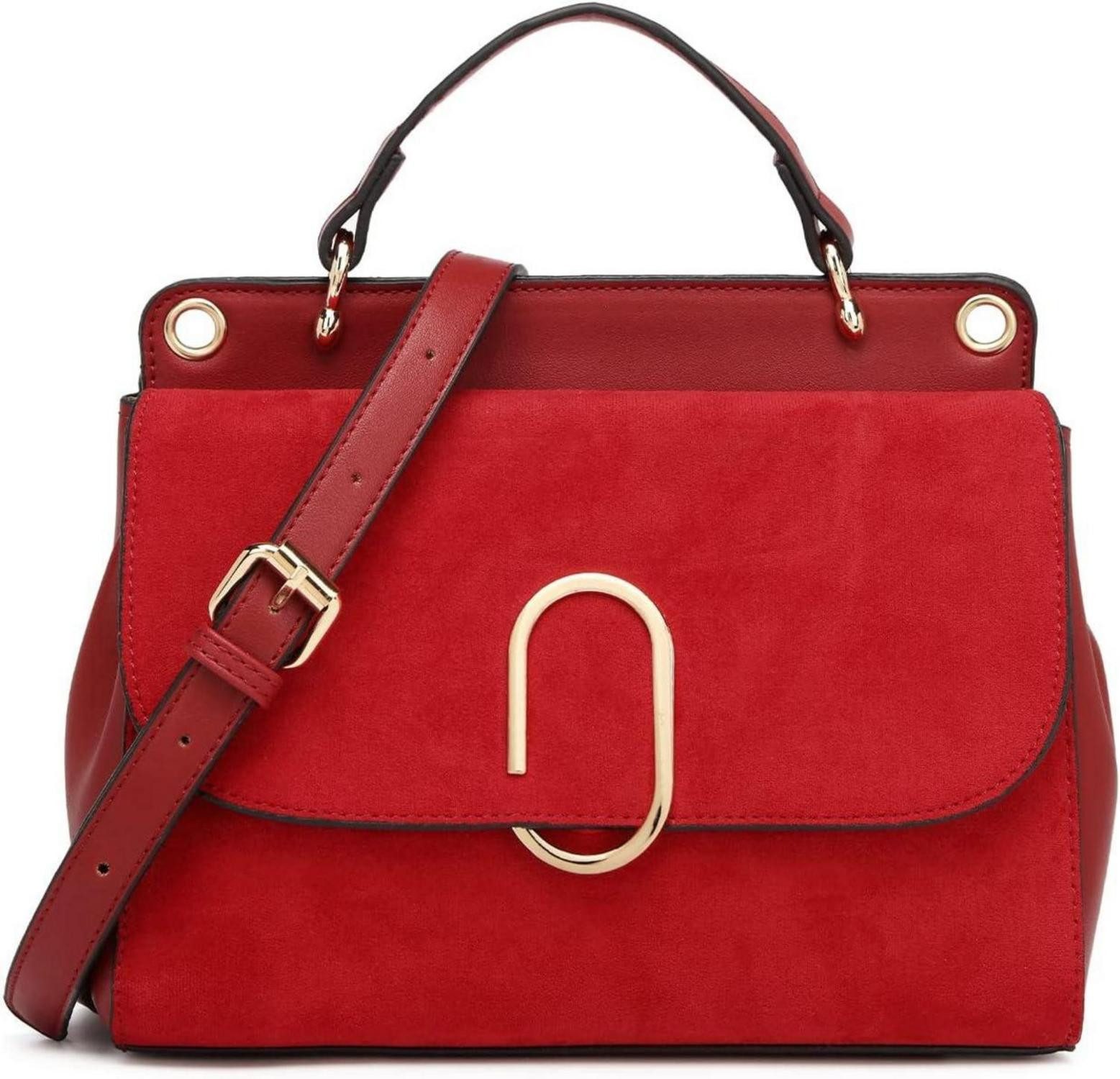 Handtasche Elegante Damen Handtasche klein rot Schultertasche