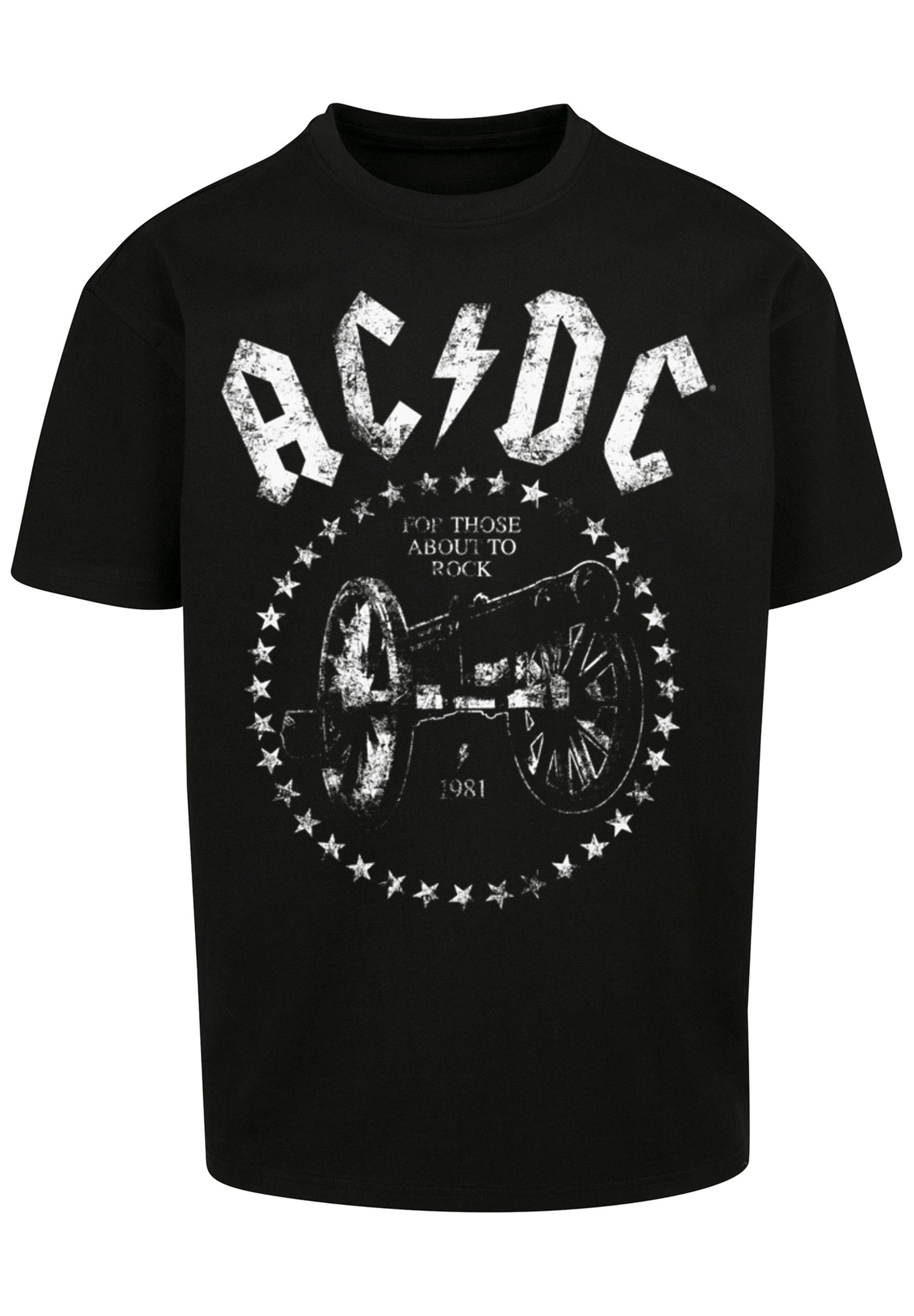 F4NT4STIC T-Shirt PLUS SIZE ACDC Salute We You Print Cannon