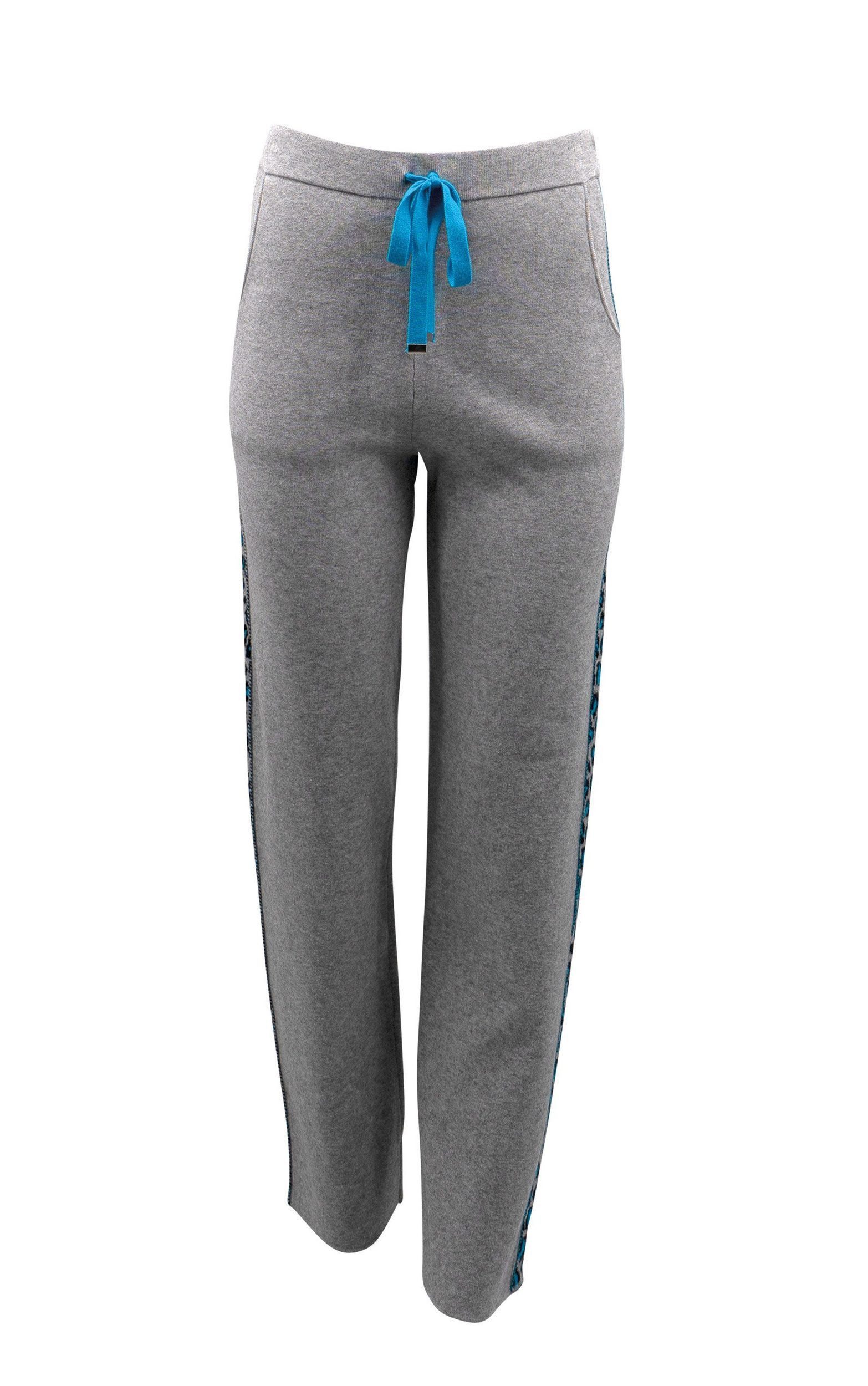 Strickhose mit Leopardenprint