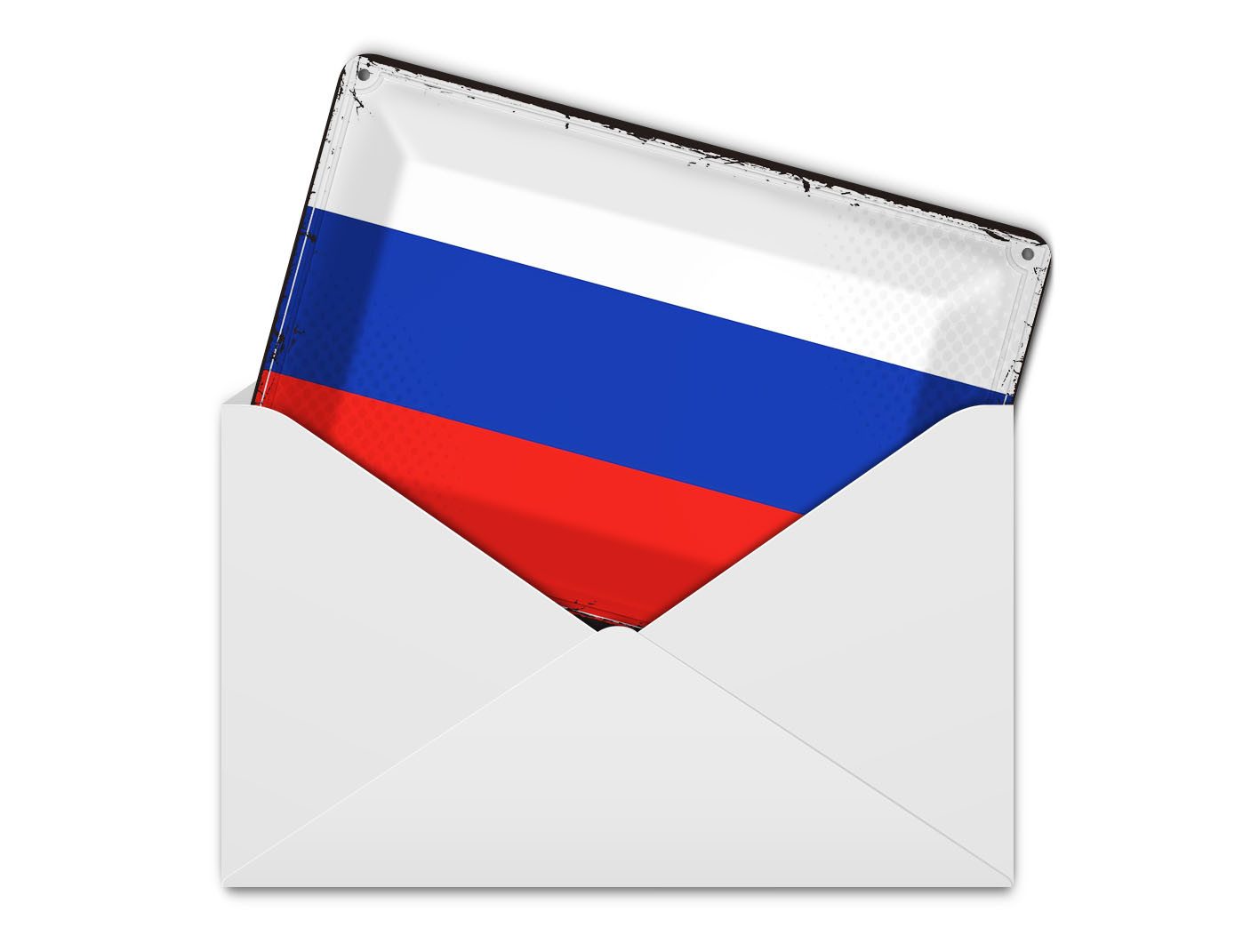 Femer GmbH Postkarte Flagge Russlands 14x10 cm Retro Flag of Russia, unfrankiert
