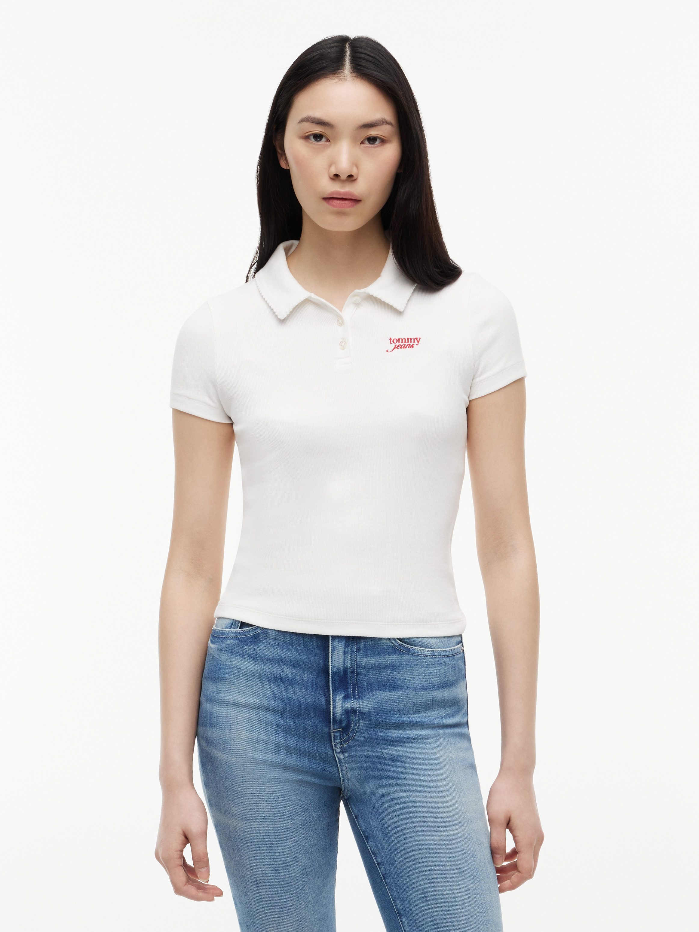 Poloshirt TJW SLIM RIB SCRIPT POLO