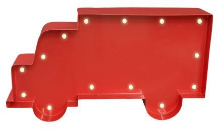 MARQUEE LIGHTS LED Dekolicht T-Truck, LED fest integriert, Warmweiß, Wandlampe, Tischlampe LKW, Lastwagen 14 Leuchtmittel - 23x13 cm