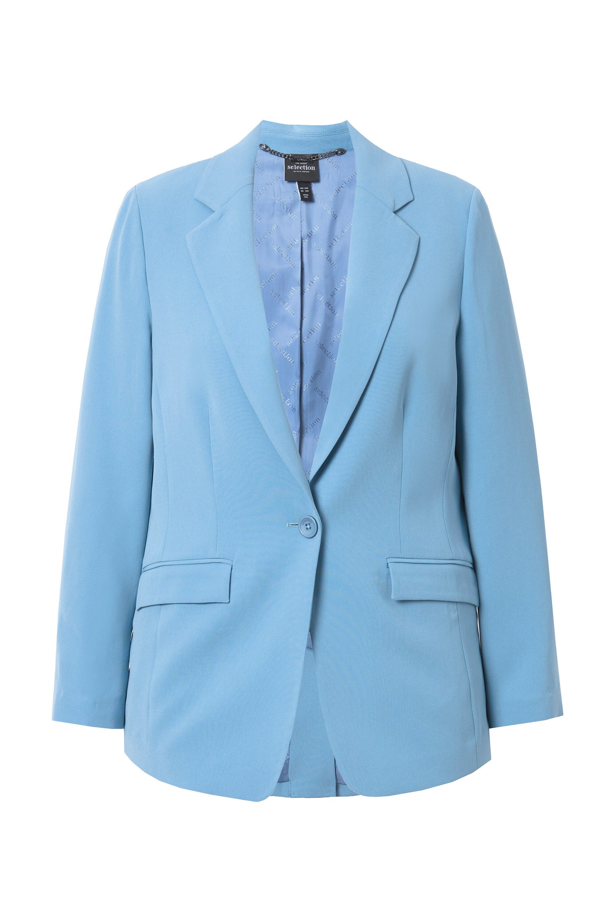 Ulla Popken Blusenblazer Blazer Acetat Reverskragen günstig online kaufen