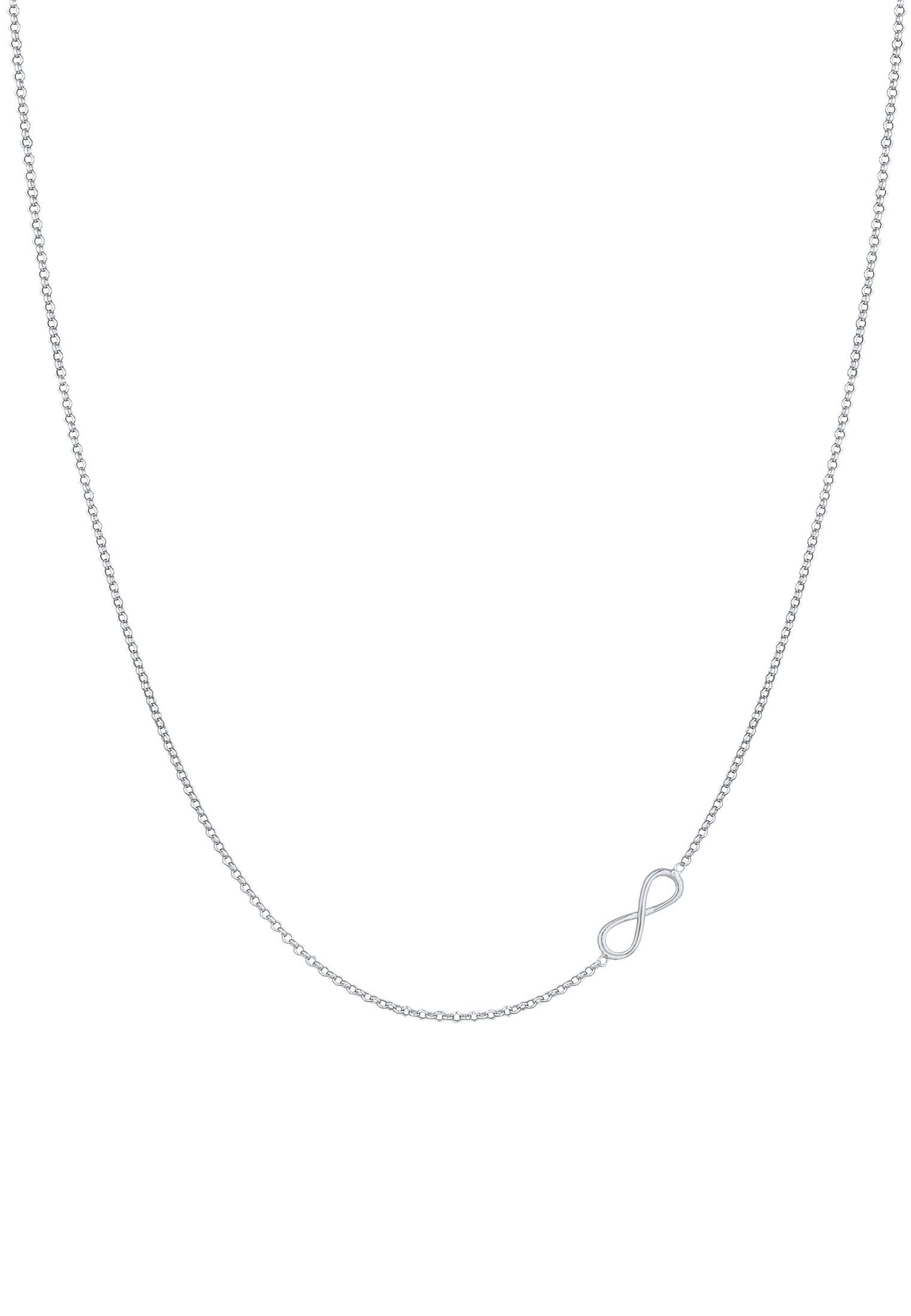 Infinty Trend Silber, 925 Infinity mit Halskette Kette Anhänger Elli