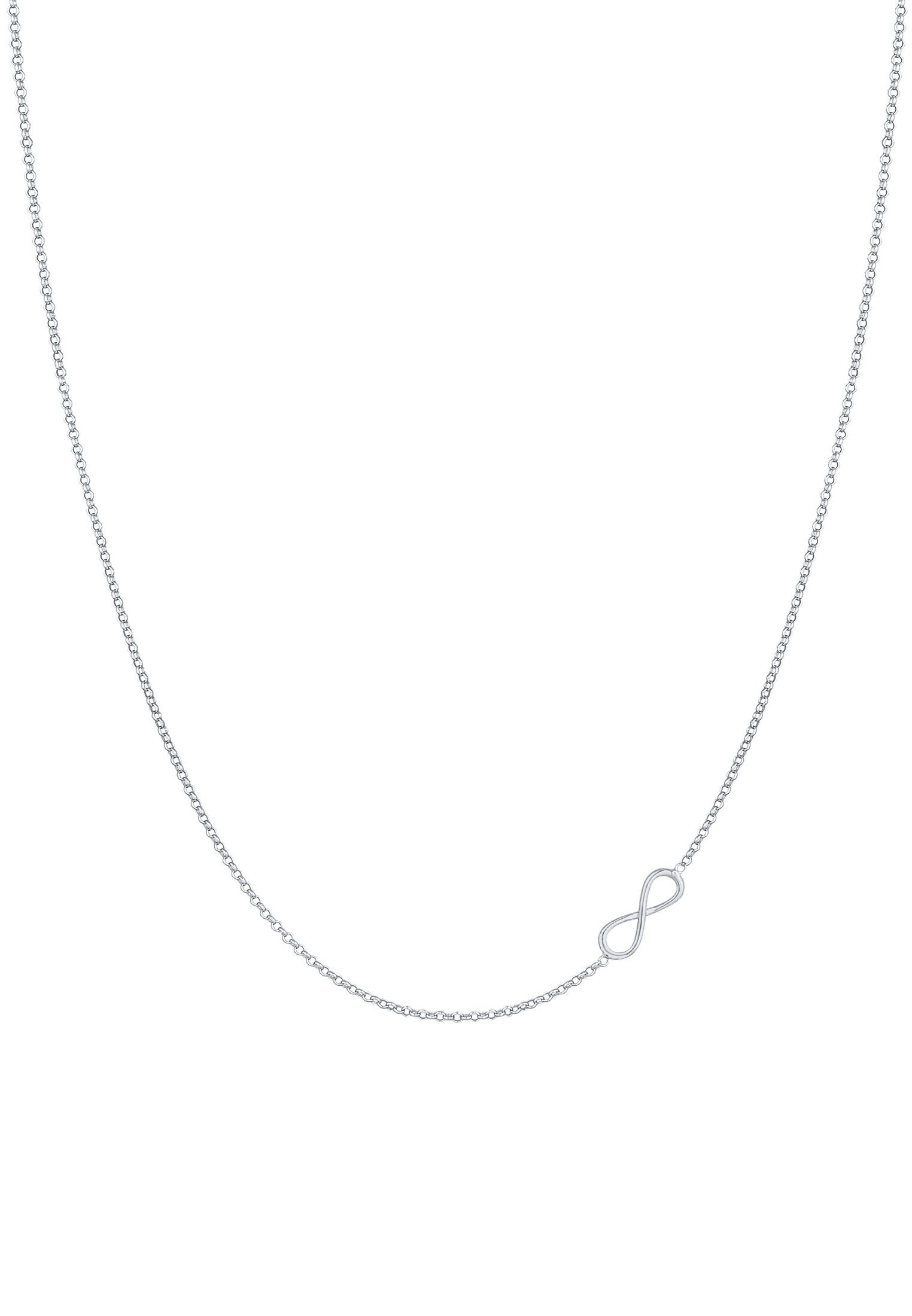 Kette Trend Halskette Elli Infinty 925 mit Anhänger Silber, Infinity