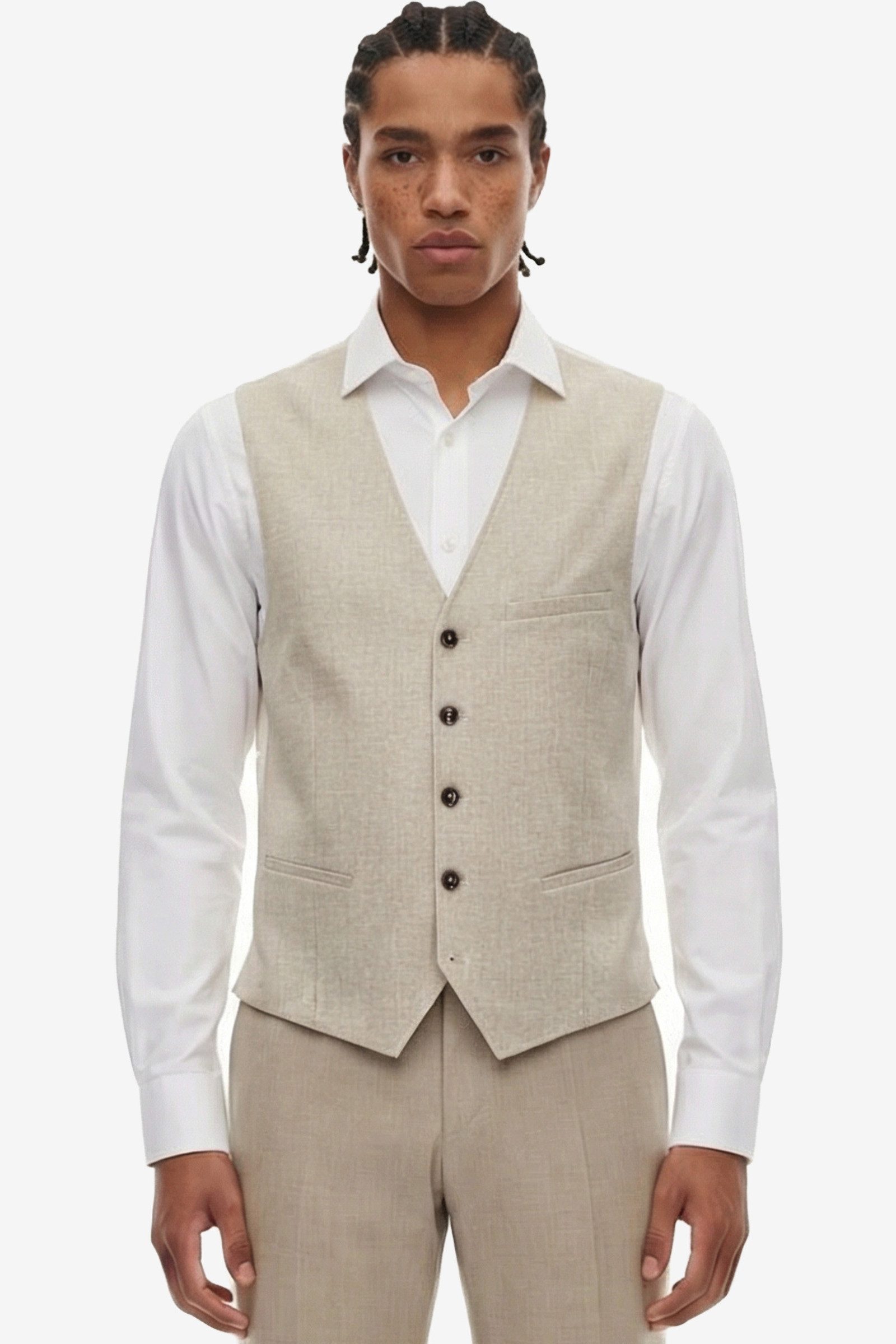 CG Club of Gents Anzugweste CG Plum-J