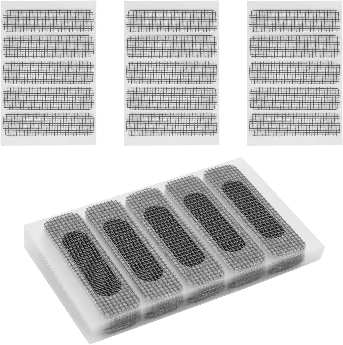 FOUORTUNATE-BEE Reparatur-Set 150 Reparaturflicken für Fliegengitter an Fenstern und Türen, Ideal zum Ausbessern von Löchern und Rissen im Insektenschutz