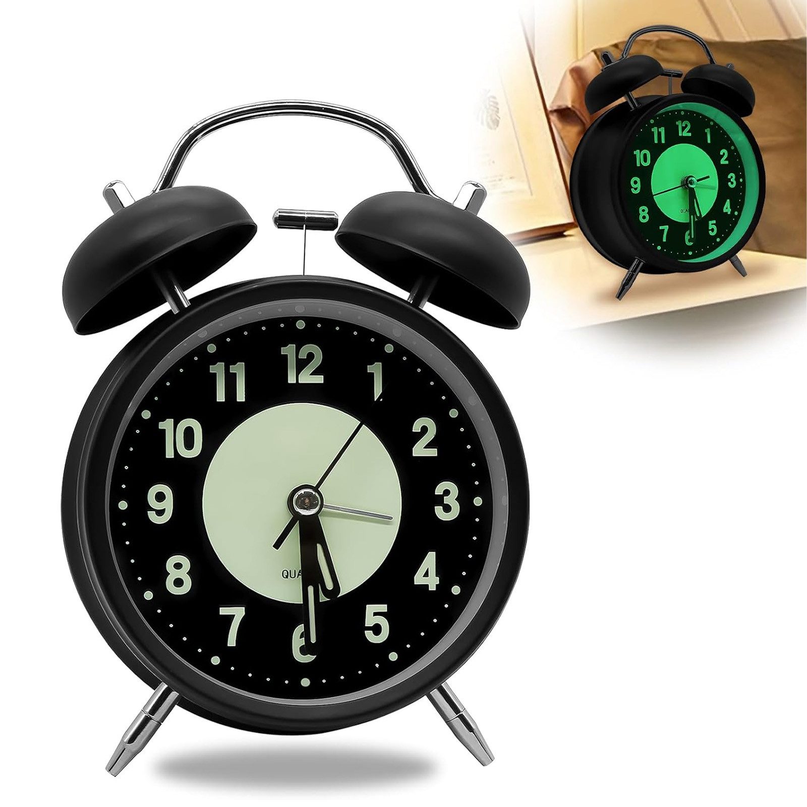 BlingBin Wecker Lautloser Analog Ohne Ticken, günstig online kaufen