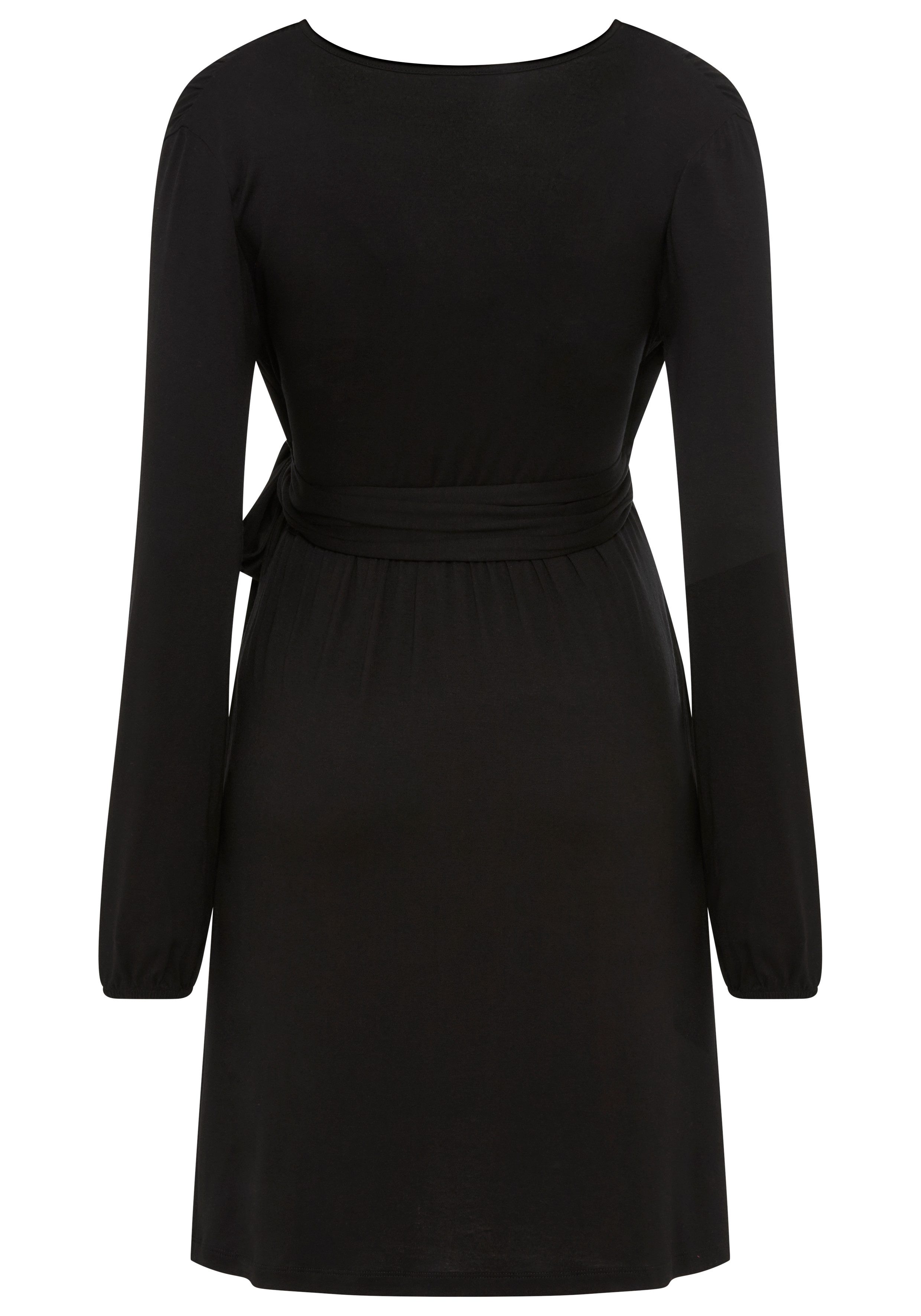 Neun Monate Umstandskleid Wickel-Kleid mit pratischer Ausschnittlösung Umstandskleid, Viskose-Kleid mit praktischer Wickel-Lösung