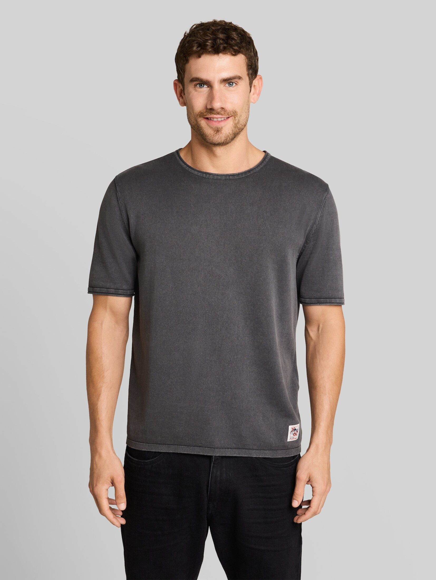 TOM TAILOR T-Shirt Pullover & Strickjacken (im Einserpack) Strickpullover im Washed-Look