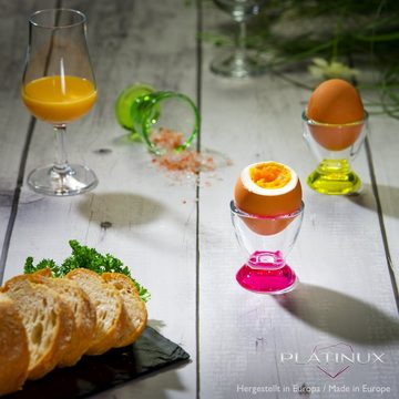 PLATINUX Eierbecher Bunte Eierbecher, (6 Stück), Set 6-Teilig Eierständer Frühstück Egg-Cup Eierhalter Brunch