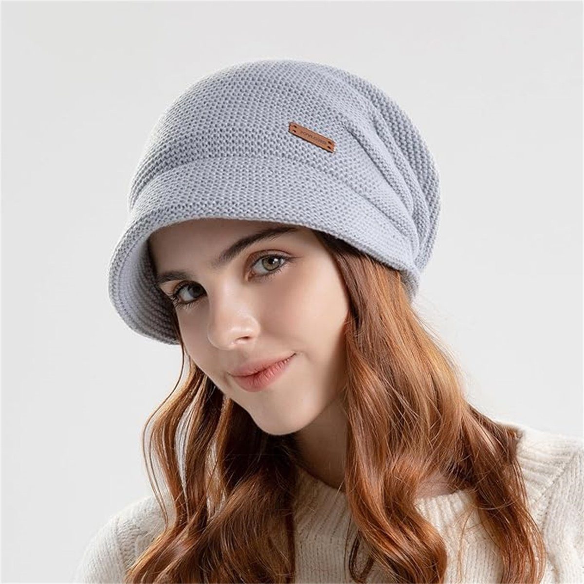 MAGISDU Merino Wollmütze Damen - Thermo Gefütterte Wintermütze Mit Wollfutter