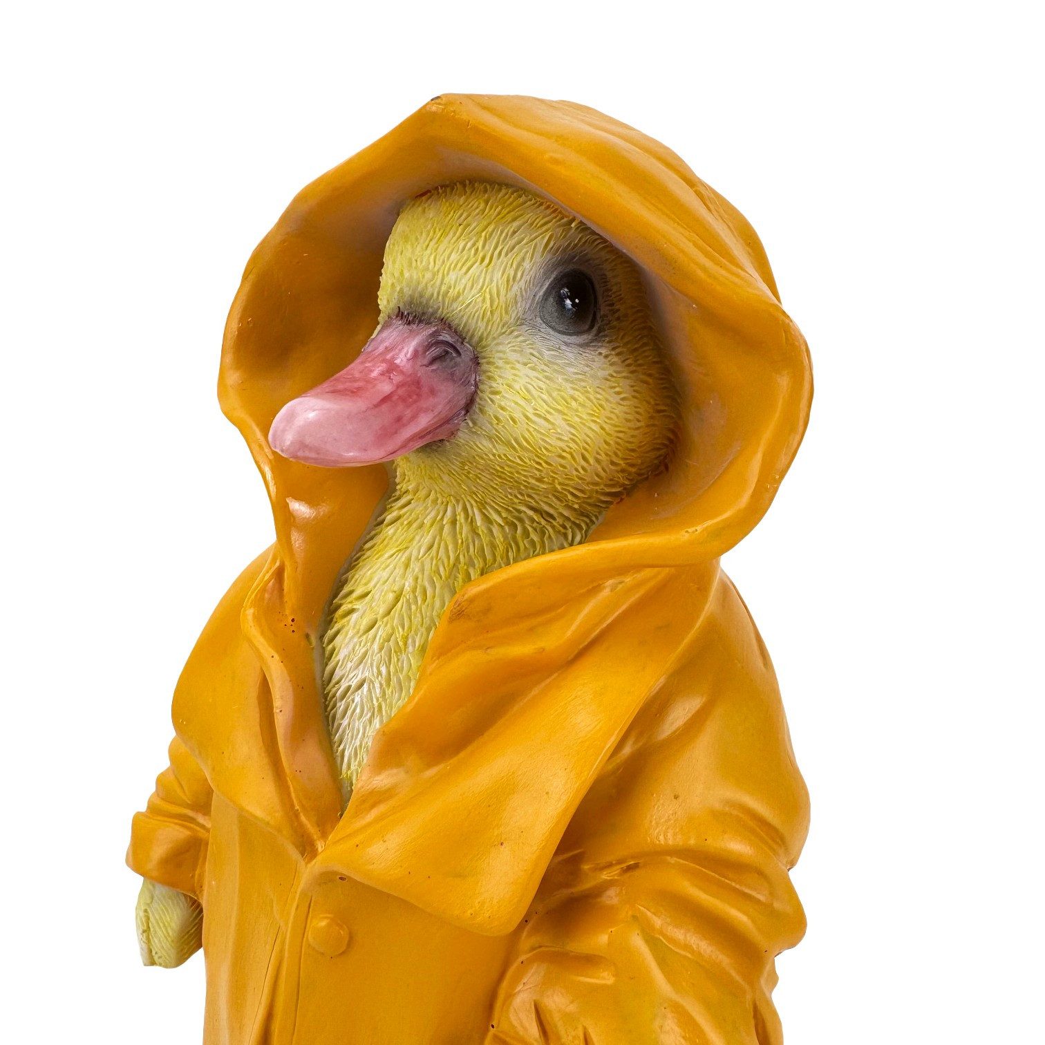 Online-Fuchs Gartenfigur für außen - süße Ente im Regenmantel - Teichdekoration, Figuren, (Ente im Regenmantel), aus Kunstharz (Polyresin) gefertigt - für den I – Bild 5 von 5