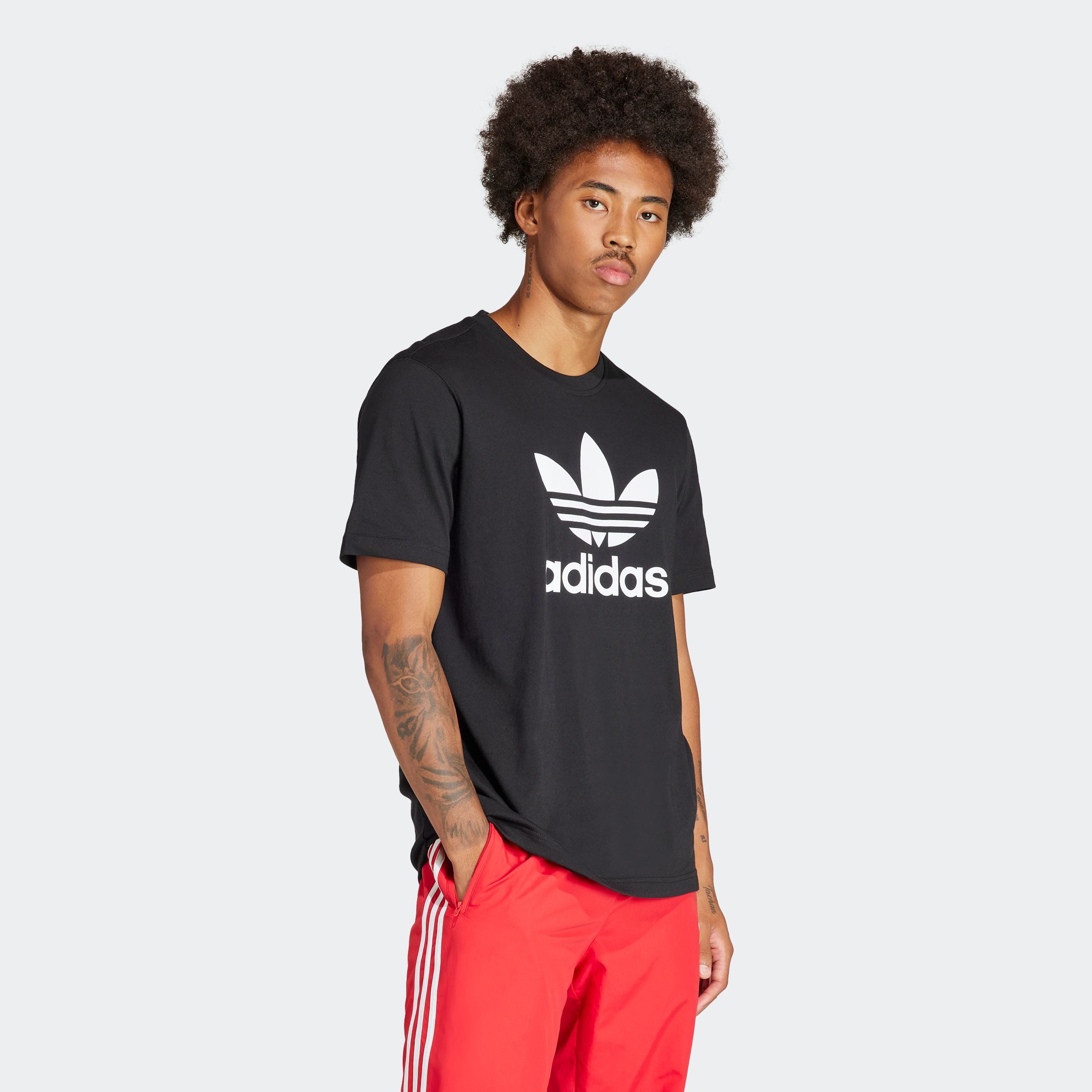 adidas Originals T-Shirt TREFOIL T-SHIRT reguläre Passform, Kurzarm, aus Ba günstig online kaufen