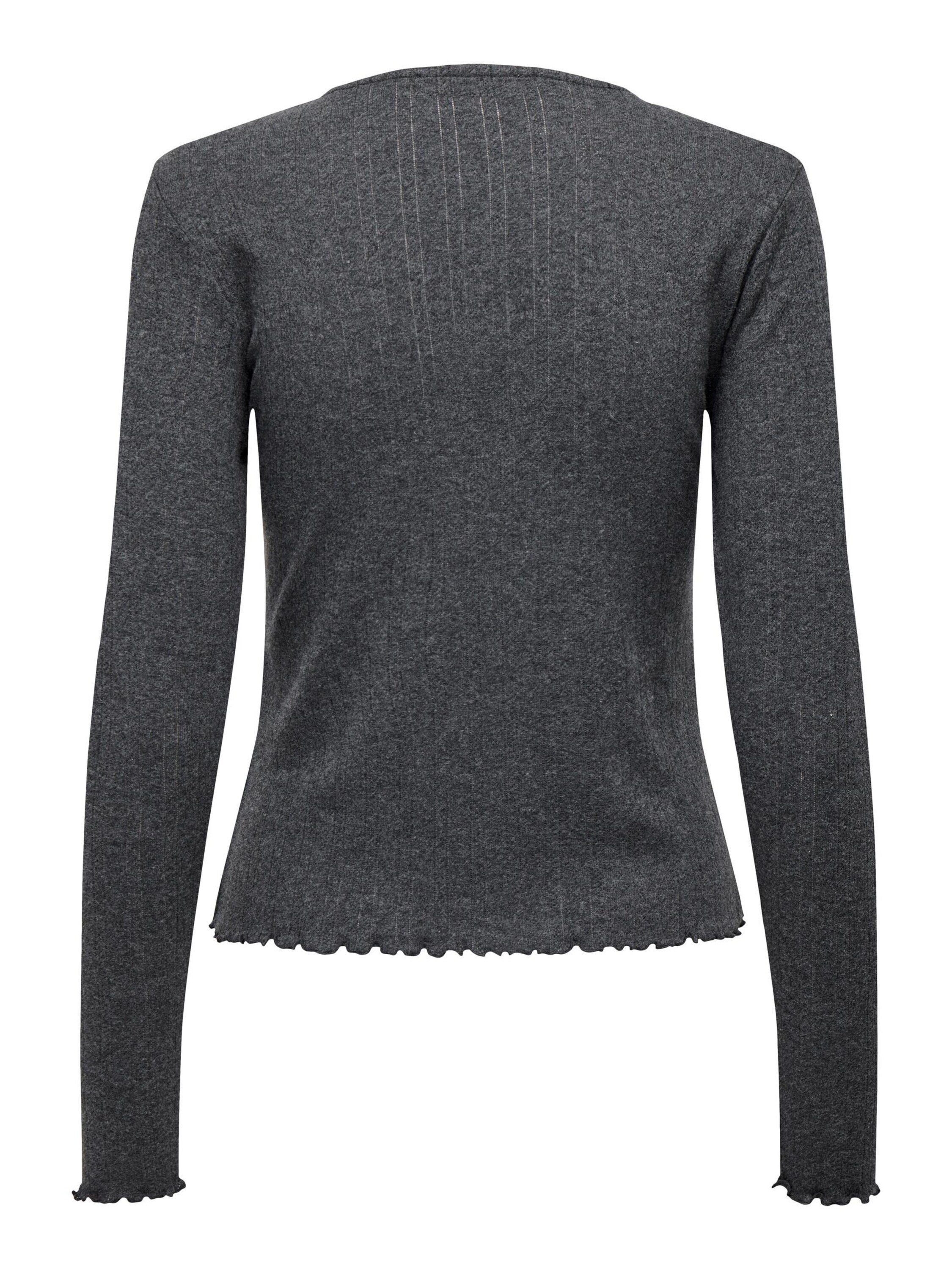 ONLY Langarmshirt CARLOTTA (1-tlg) Lochmuster günstig online kaufen