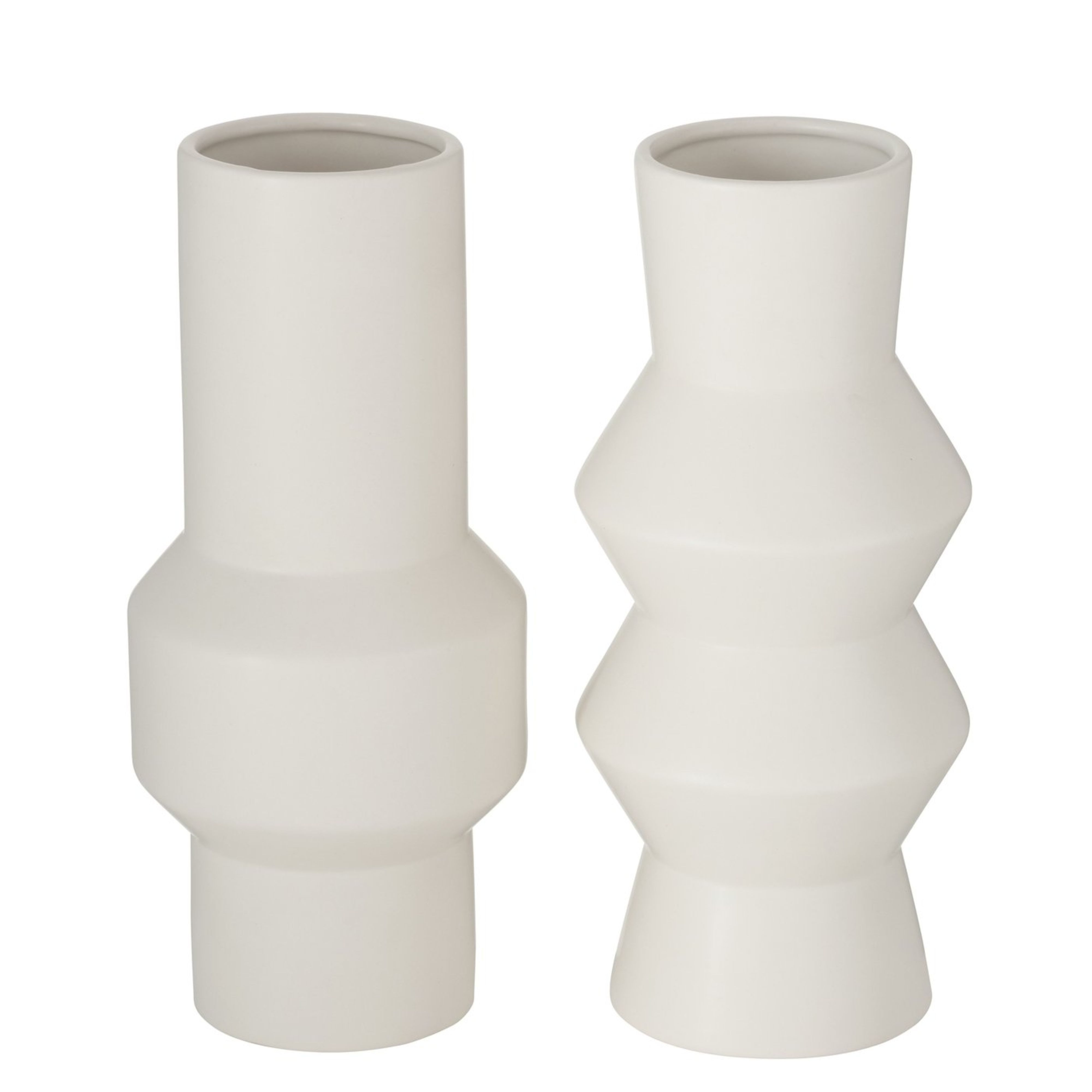 Dekovase Boltze Vase Sybil Dekovase, Keramik, weiß, 2008817