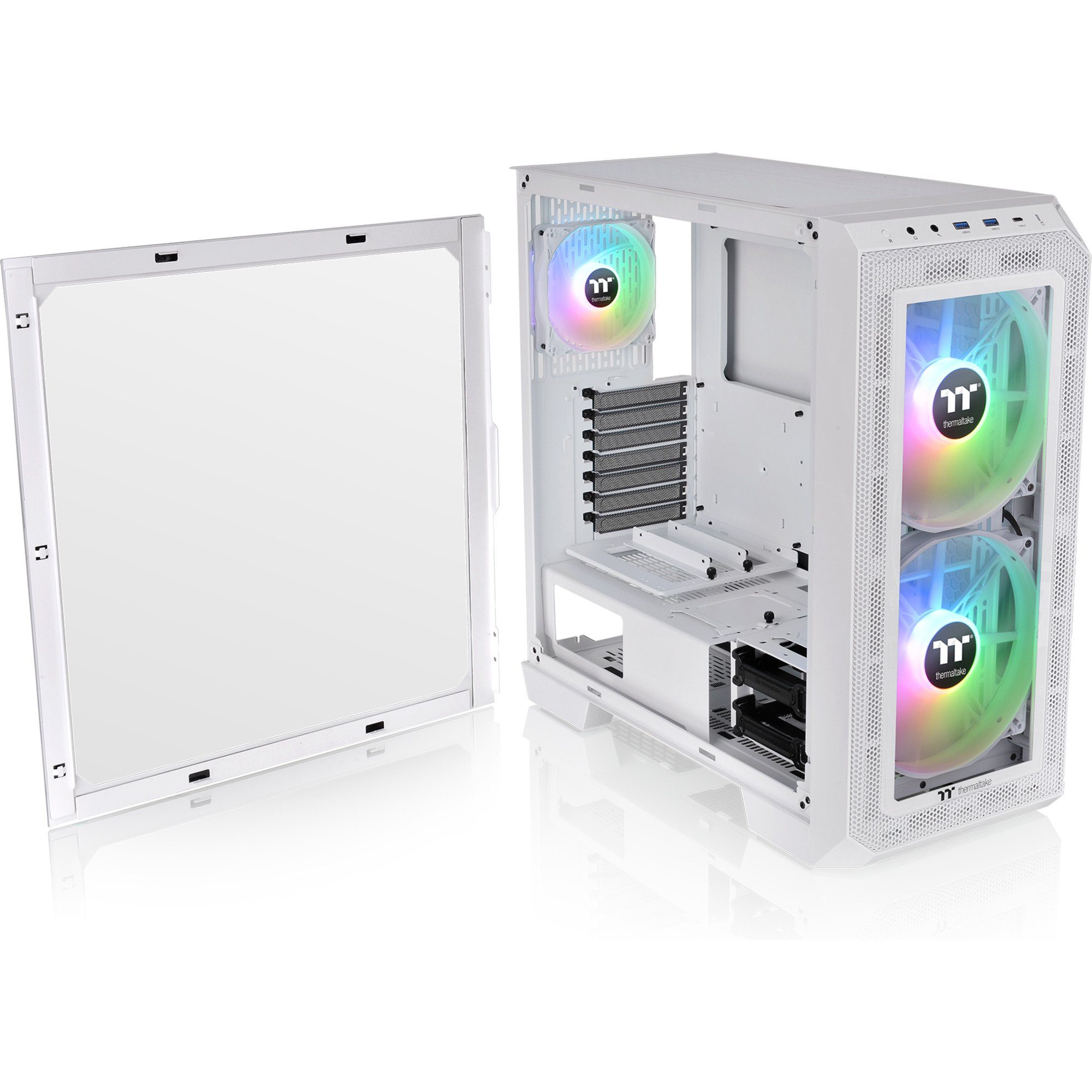 Thermaltake PC-Gehäuse Thermaltake View 300 MX, Tower-Gehäuse, (Tempered