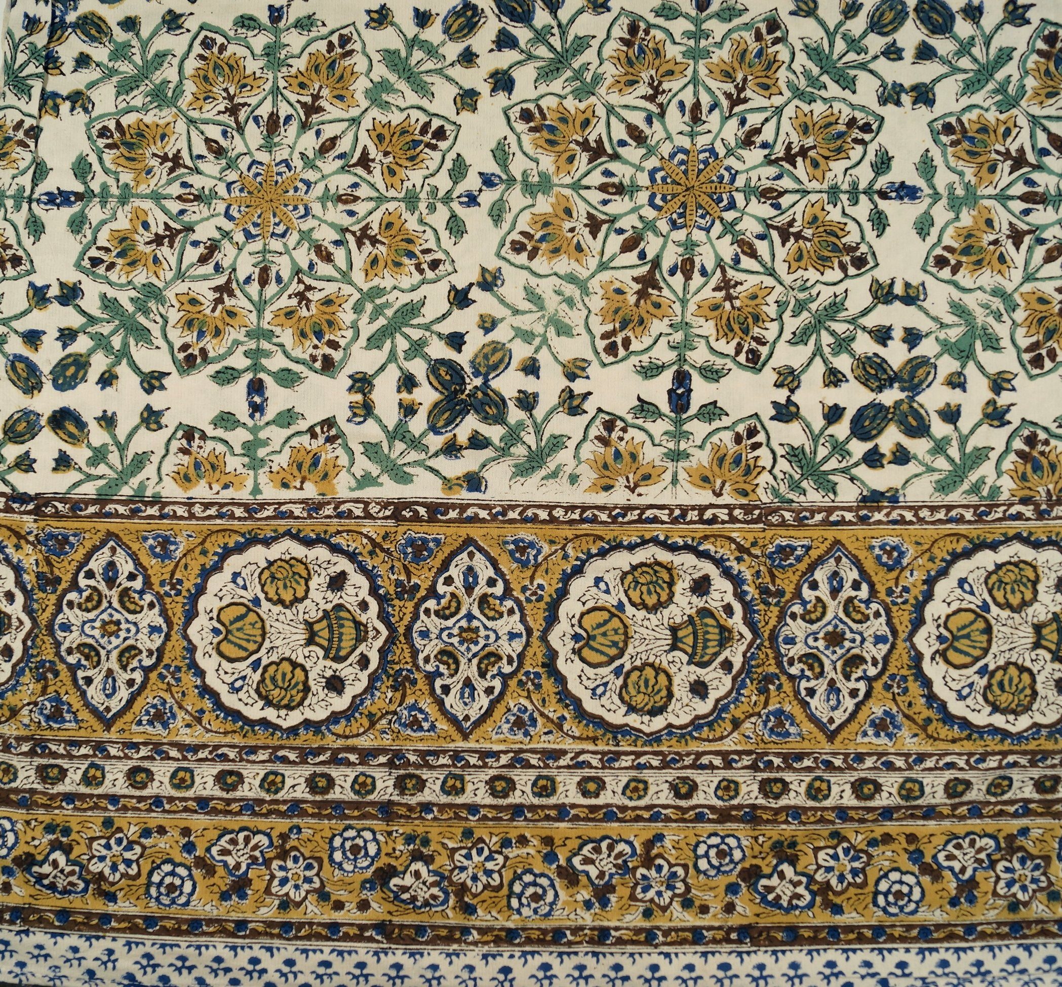 Guru-Shop Tagesdecke Blockdruck Tagesdecke, Bett & Sofaüberwurf,.. günstig online kaufen