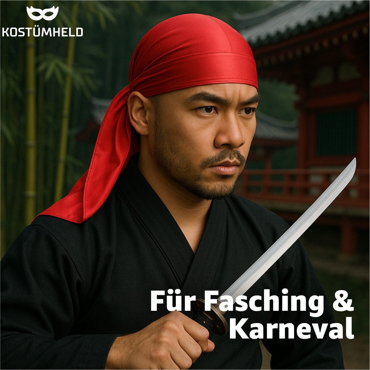 TK Gruppe Kostüm Durag – Kostüm Kopfbedeckung für Fasching & Karneval Hip Hop