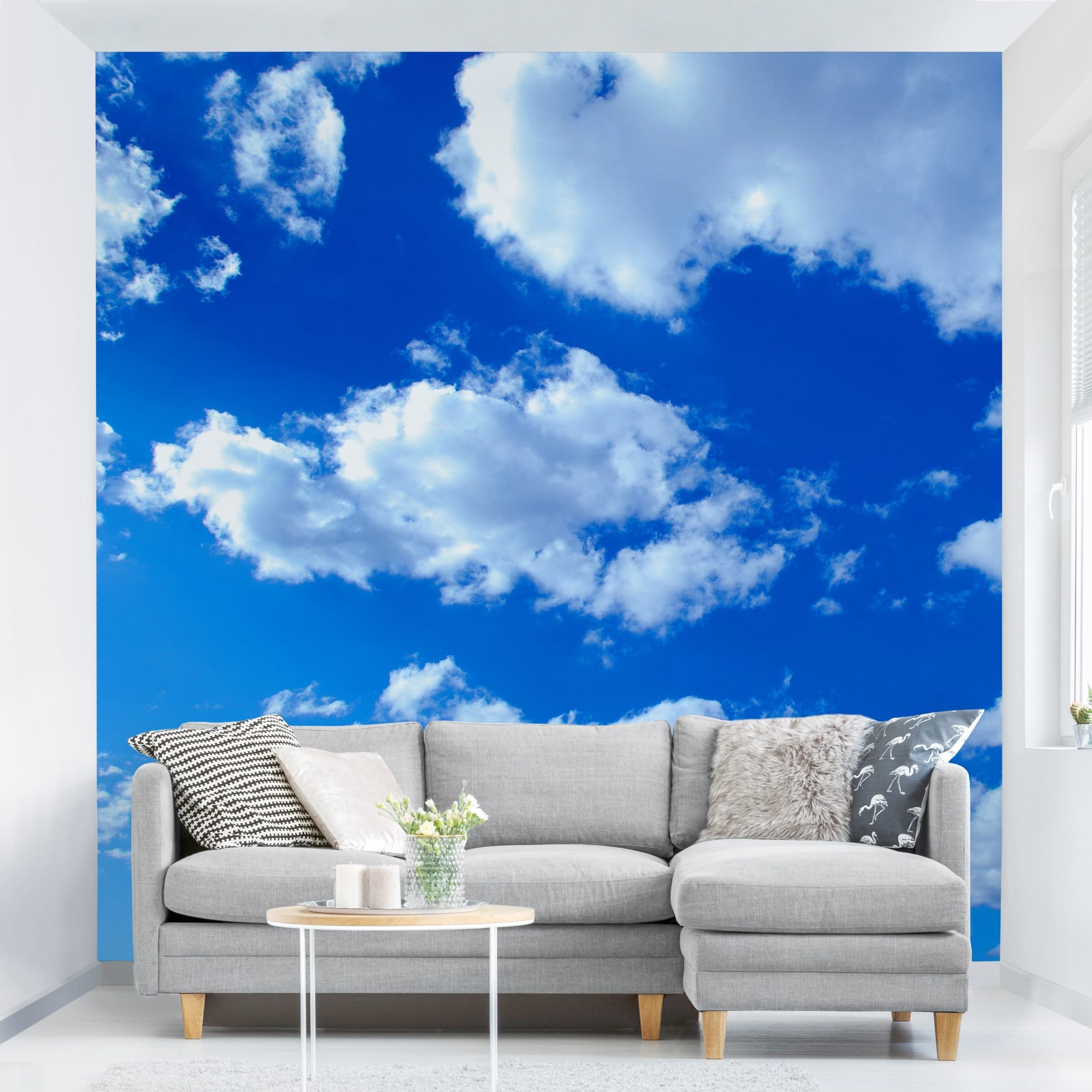 Bilderdepot24 Fototapete Natur Wolkenhimmel 3D-Effekt Natur günstig online kaufen