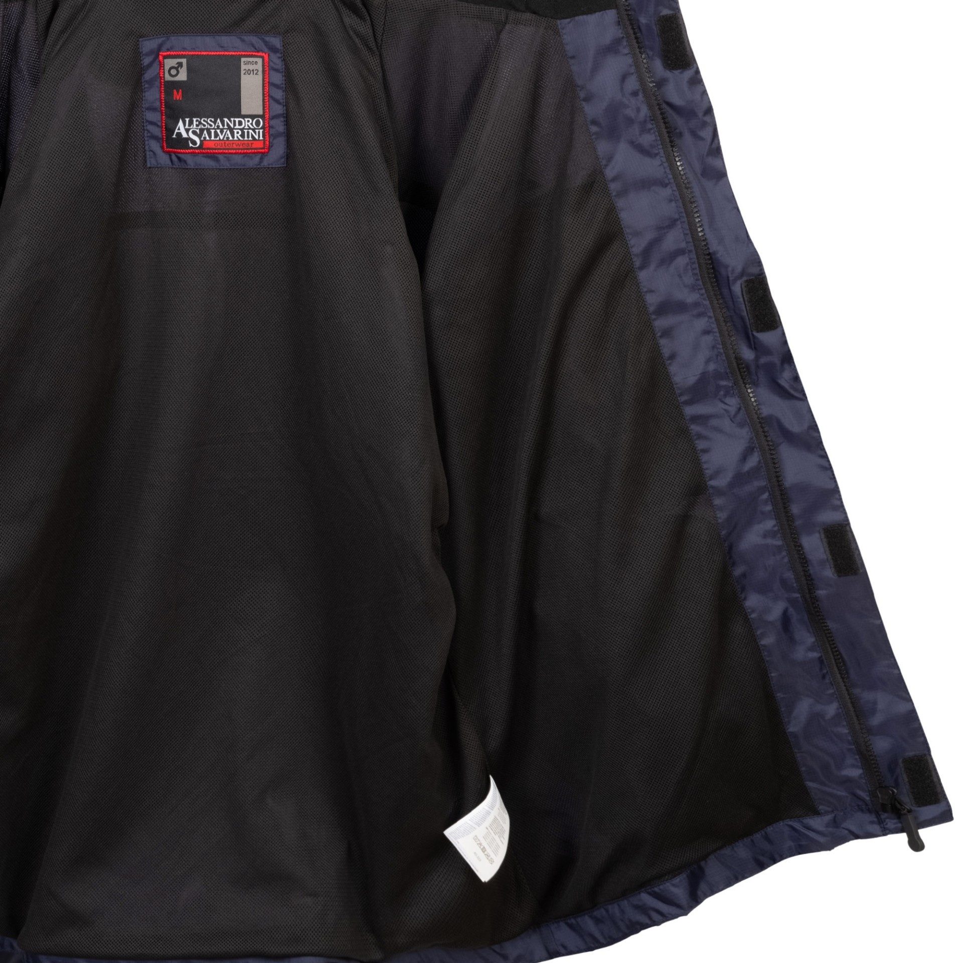 Alessandro Salvarini Regenjacke Alessandro Salvarini Herren Regenjacke AS323 mit durchgehendem Reißverschluss – Bild 5 von 5