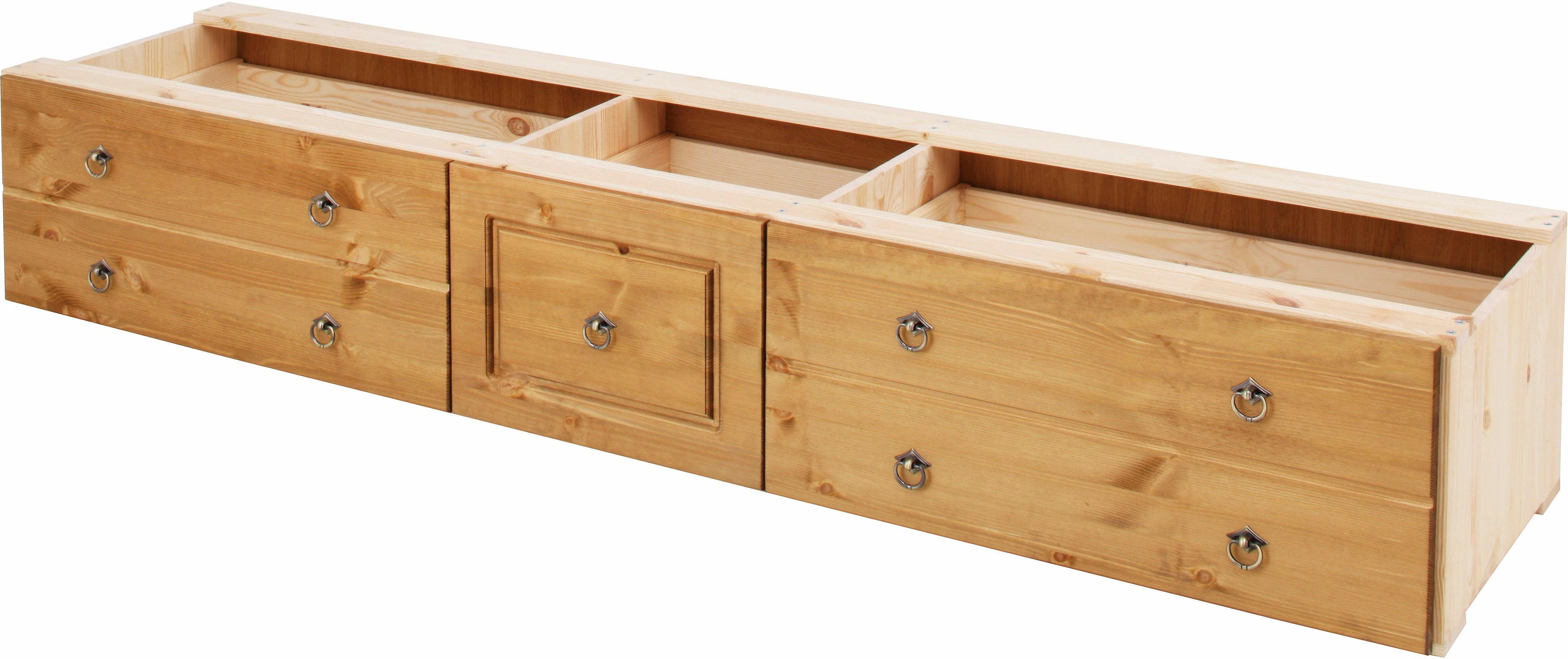 OTTO home Schubkasten Hugo, Bettkastenmodul mit 3 Schubladen für eine Bettseite, für das gleichnamige Massivholzbett, massive Kiefer, FSC® – Bild 2 von 5