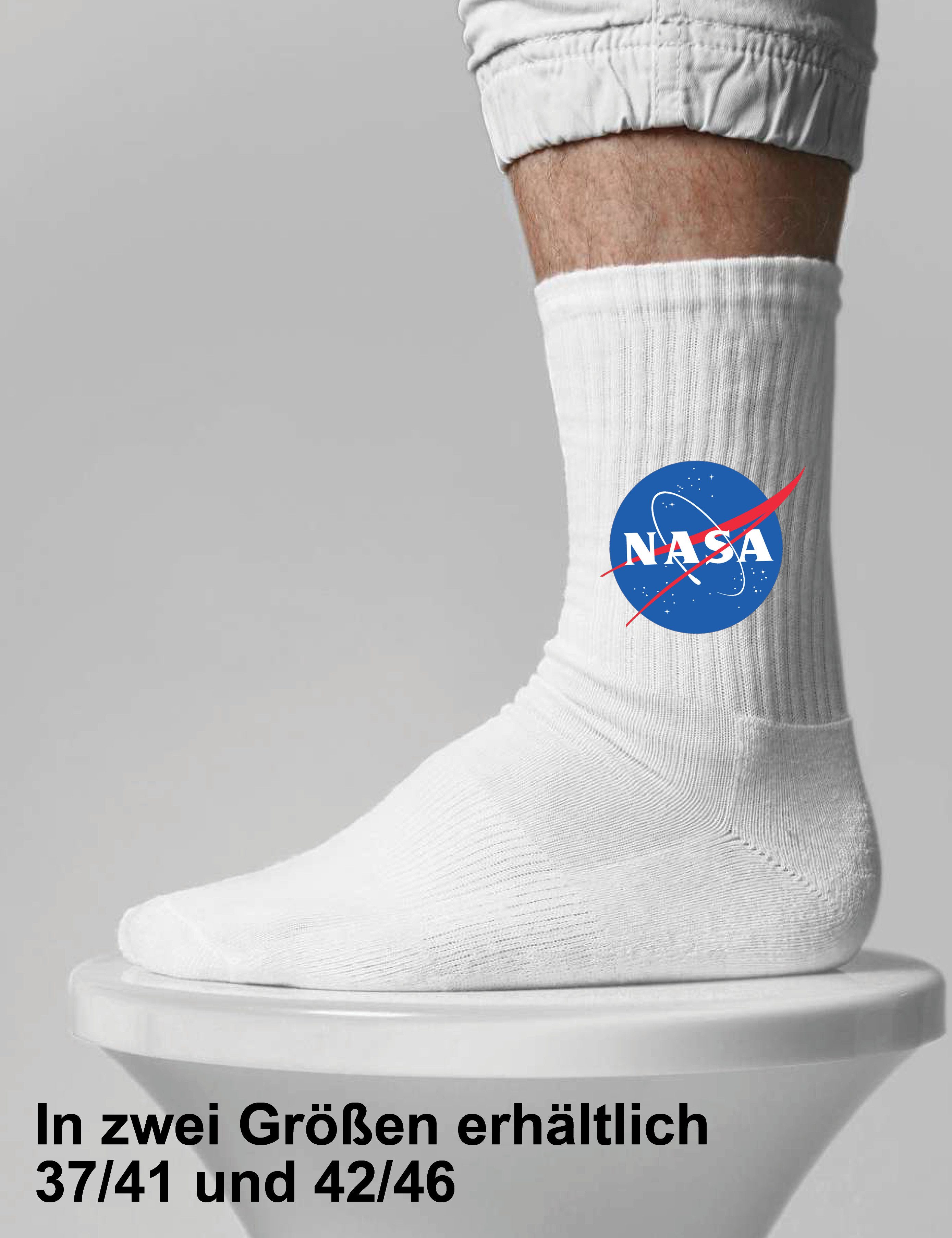 Youth Designz Tennissocken Unisex Socken "Nasa Logo" Aufdruck lustig Geschenk Statement mit verstärkter Verse und Zehenbereich