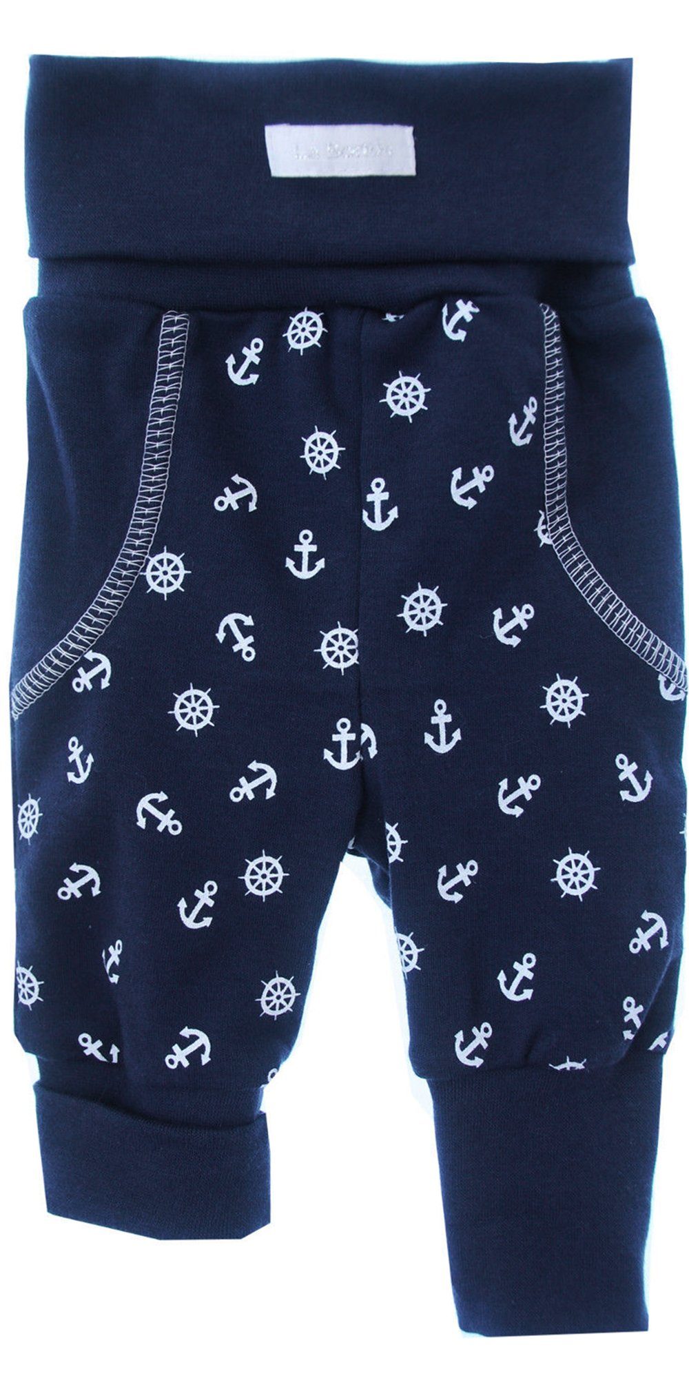 La Bortini Pumphose Hose für Babys und Kinder Mitwachshose Erstlingshose aus Baumwolle, 44 50 56 62 68 74 80 86 92 98