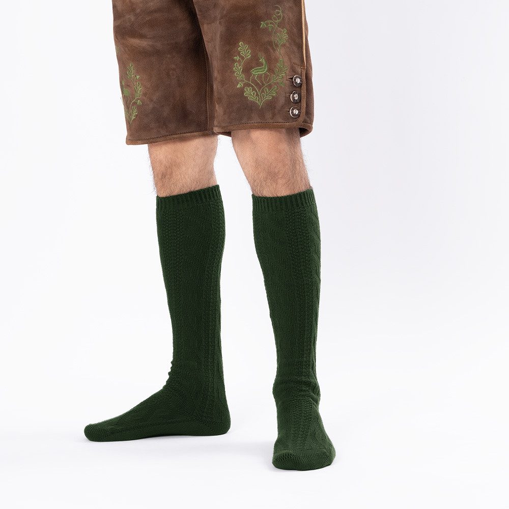 HerzSticht Trachtensocken Herren Lange Trachtensocken (Modell: Bergdistel) (1-Paar)