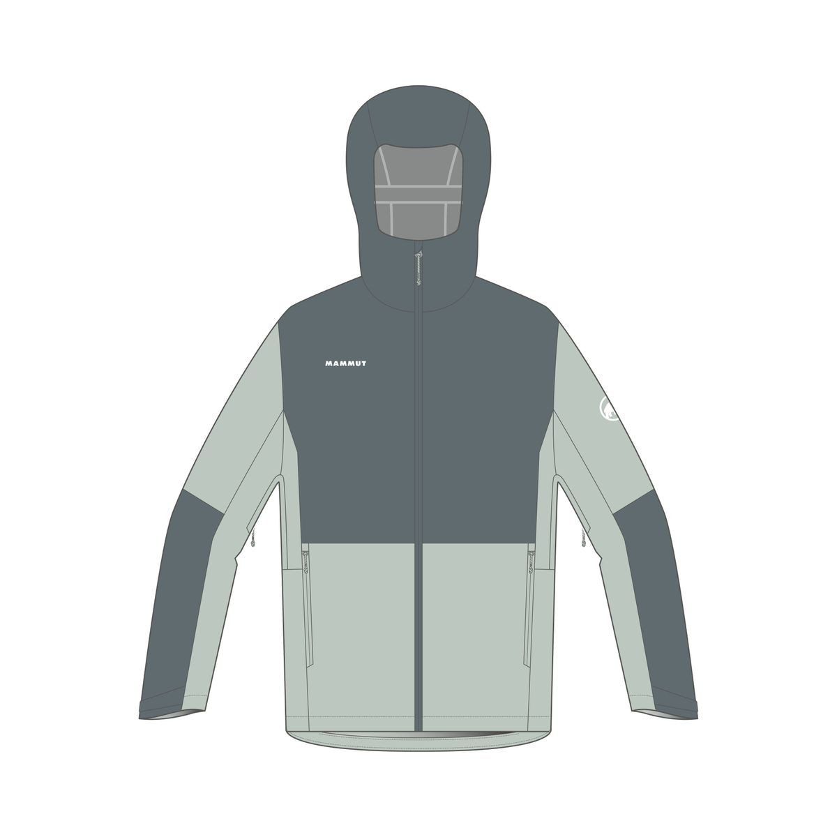 Mammut Funktionsjacke Linard Guide HS Hooded Jacket Herren, Hardshell-Jacke - Mammut
