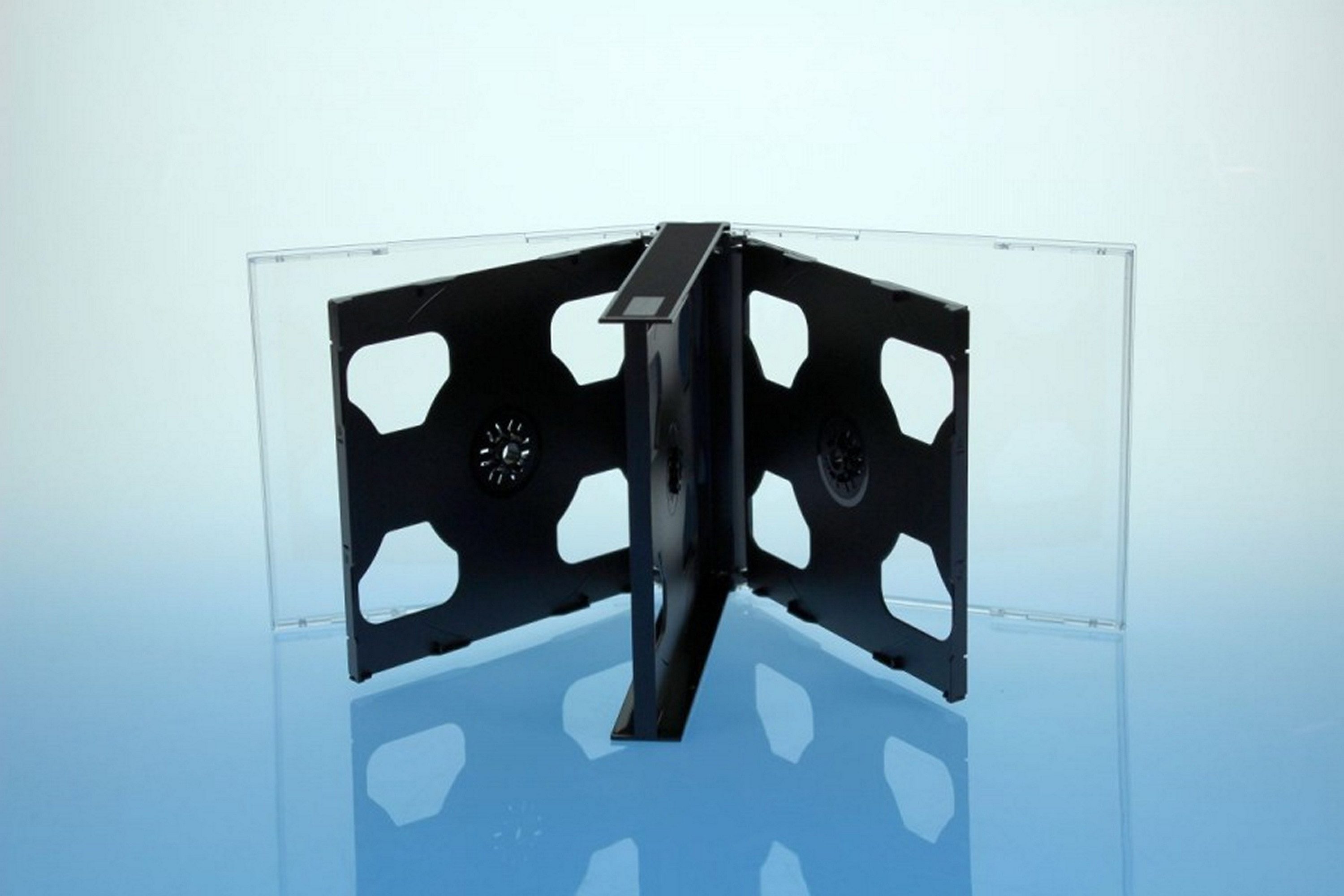 Sauerwald CD-Hülle 50 DVD CD Hüllen 6fach 6er Jewelcases / Multibox