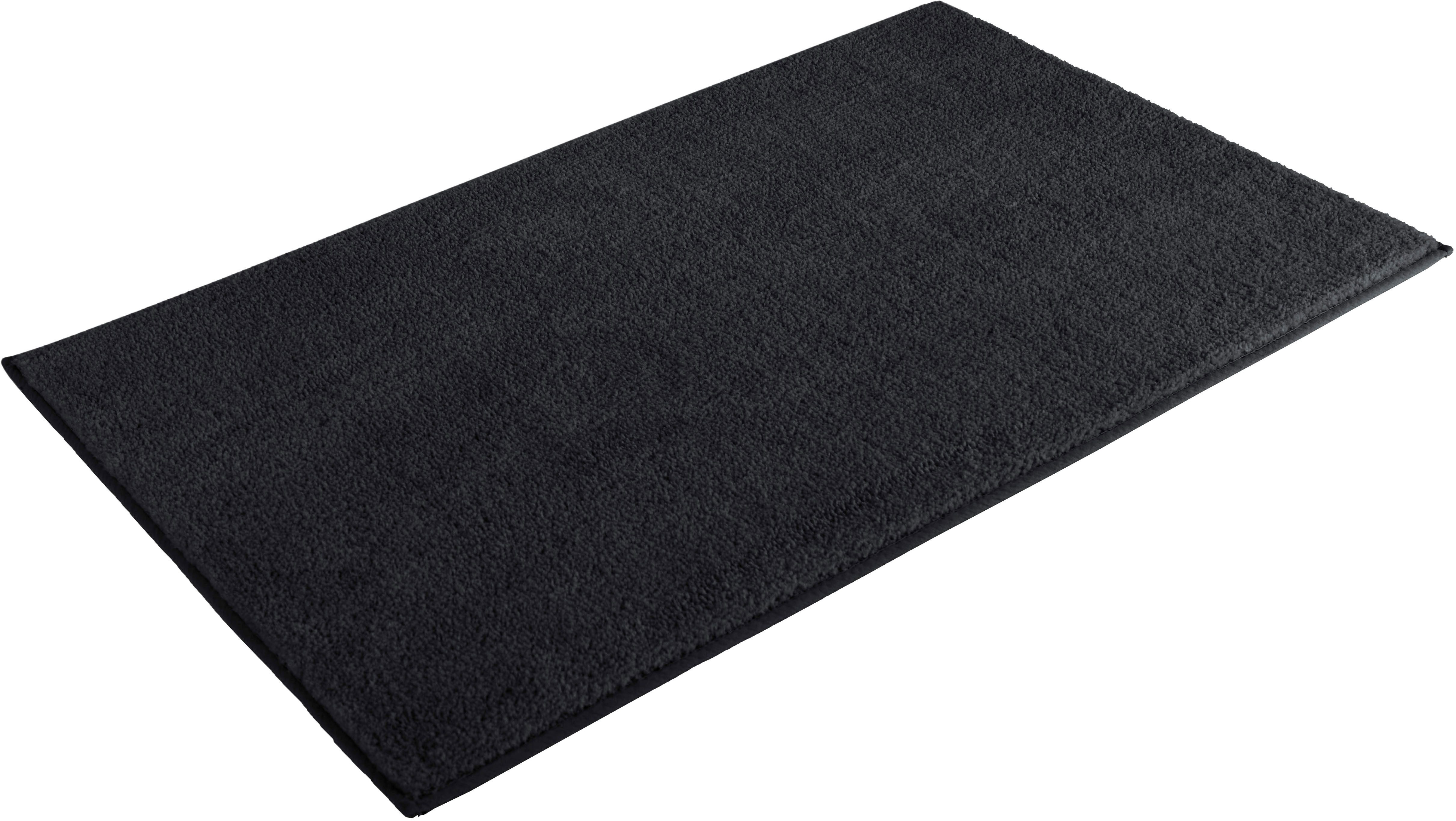 OTTO home Badematte Vanessa, Badvorleger, Badezimmer Teppich, Höhe 10 mm, rutschhemmend beschichtet, fußbodenheizungsgeeignet, schnell trocknend, strapazierfähig, Polyester, rechteckig, Badteppich, weiche Haptik, unifarben