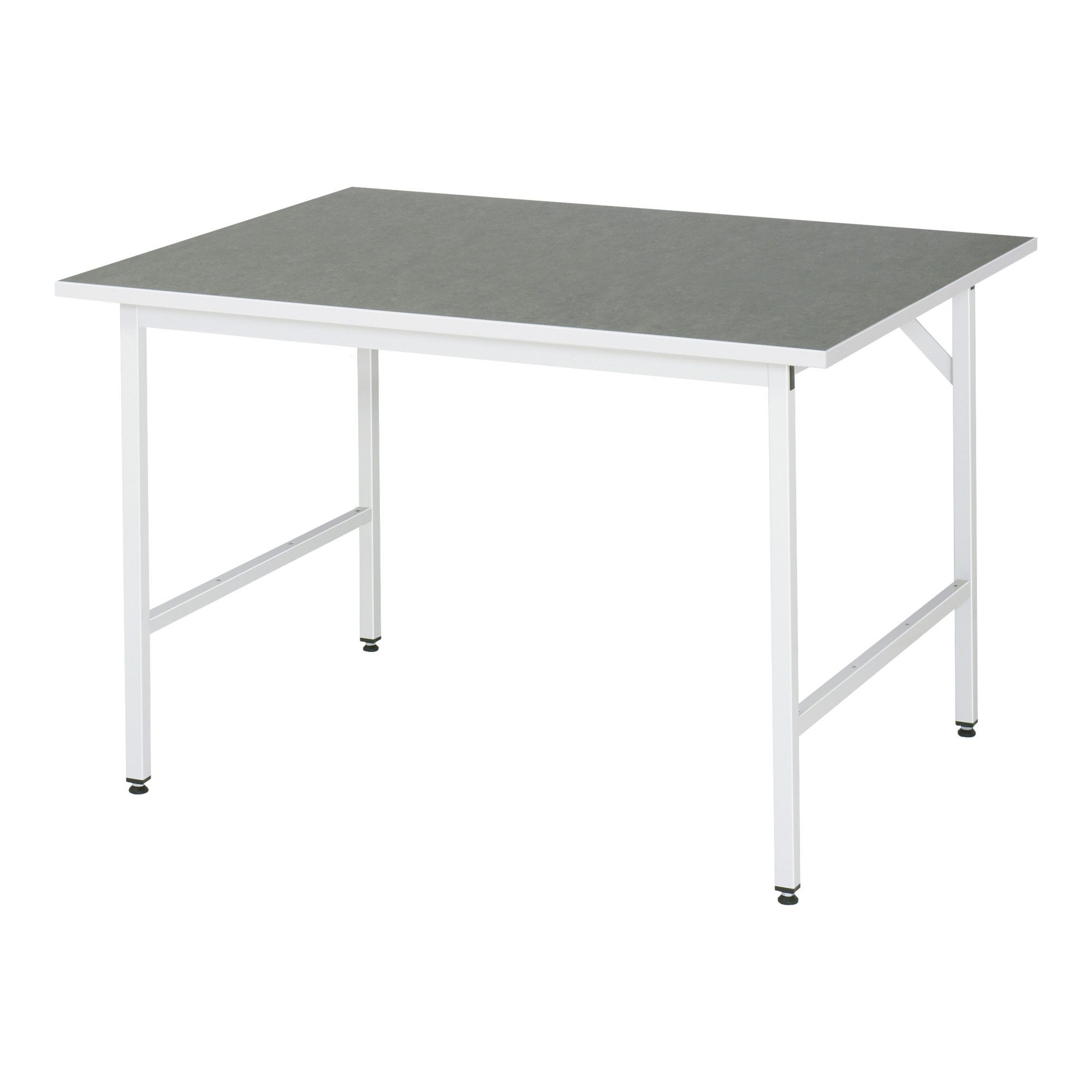 RAU Arbeitstisch Rau Arbeitstisch Linoleum BxTxH 1250x1000x800-850mm